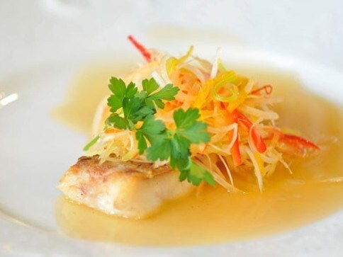 Examples of fish dishes at the annex "Sora no Niwa Restaurant"
