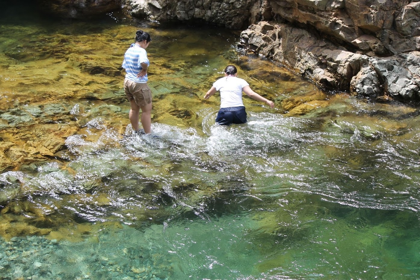 Summer river play spot