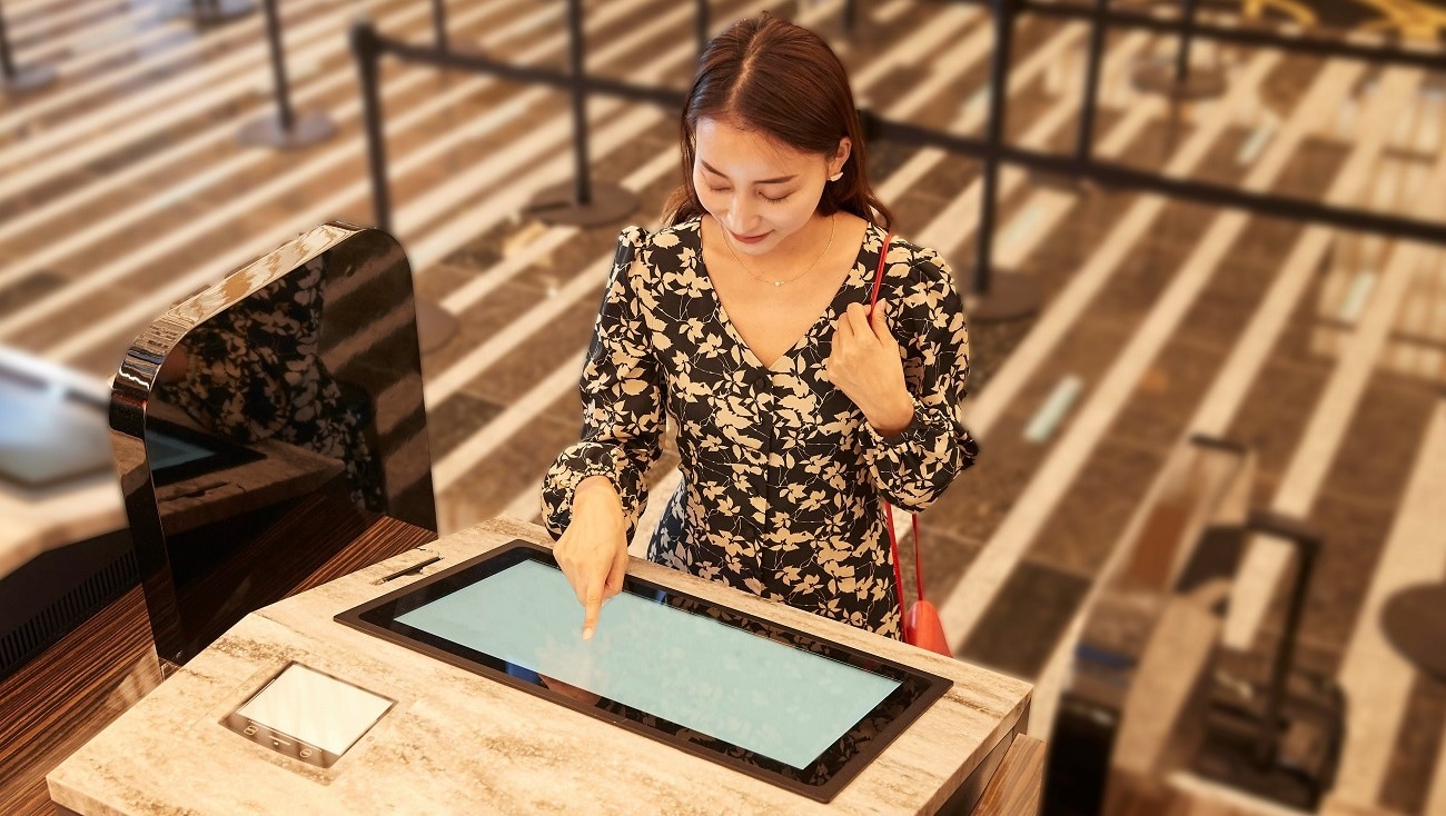 Self-service check-in machines