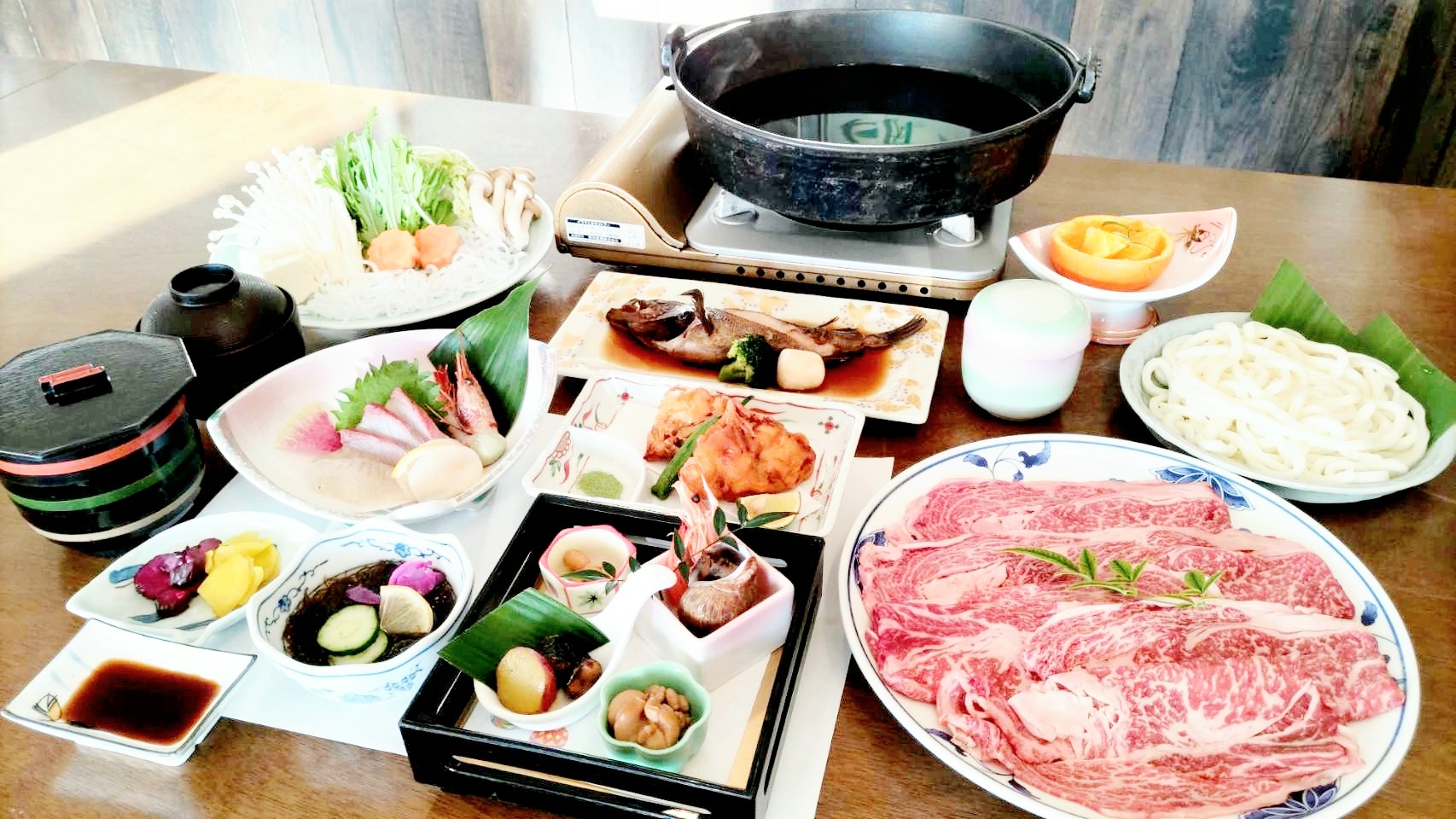 Chita beef shabu-shabu banquet