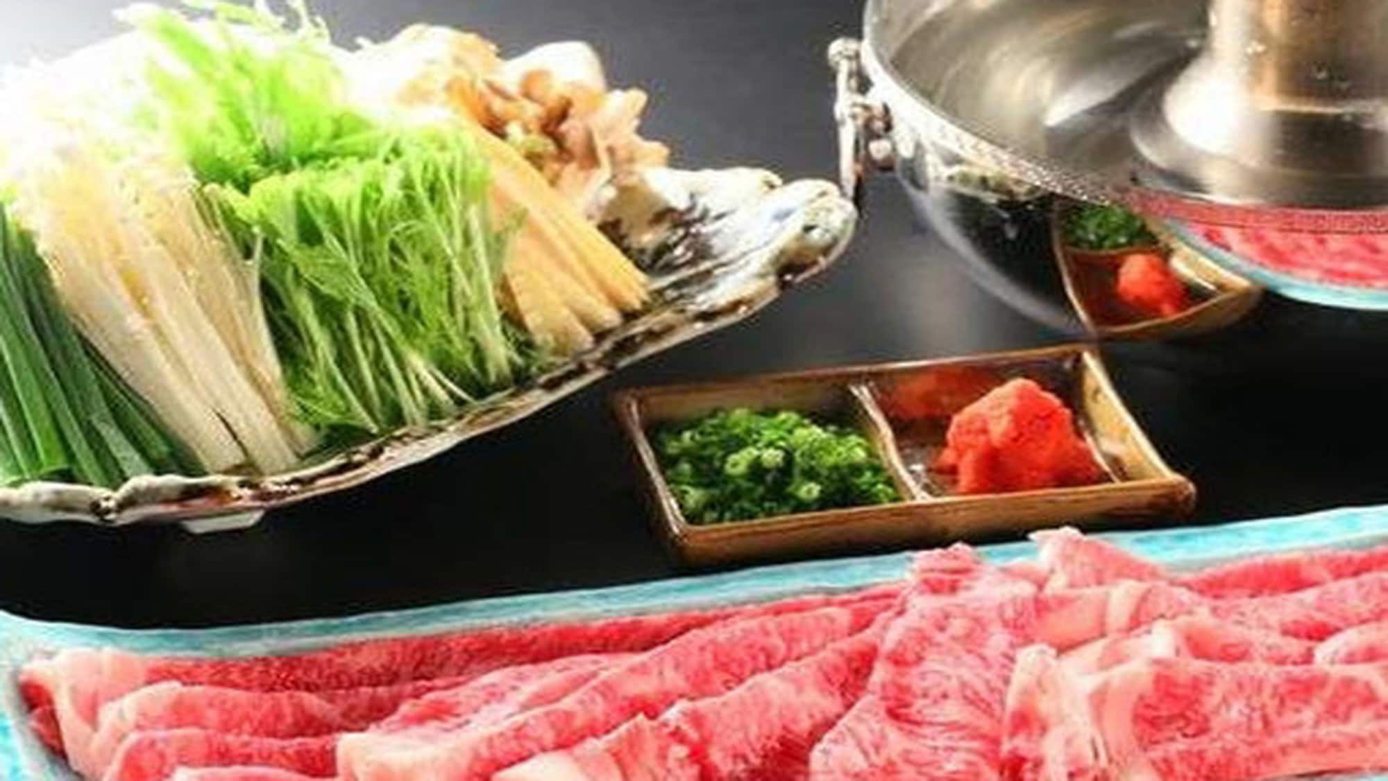 Shabu-shabu daging sapi Koshu *Gambar