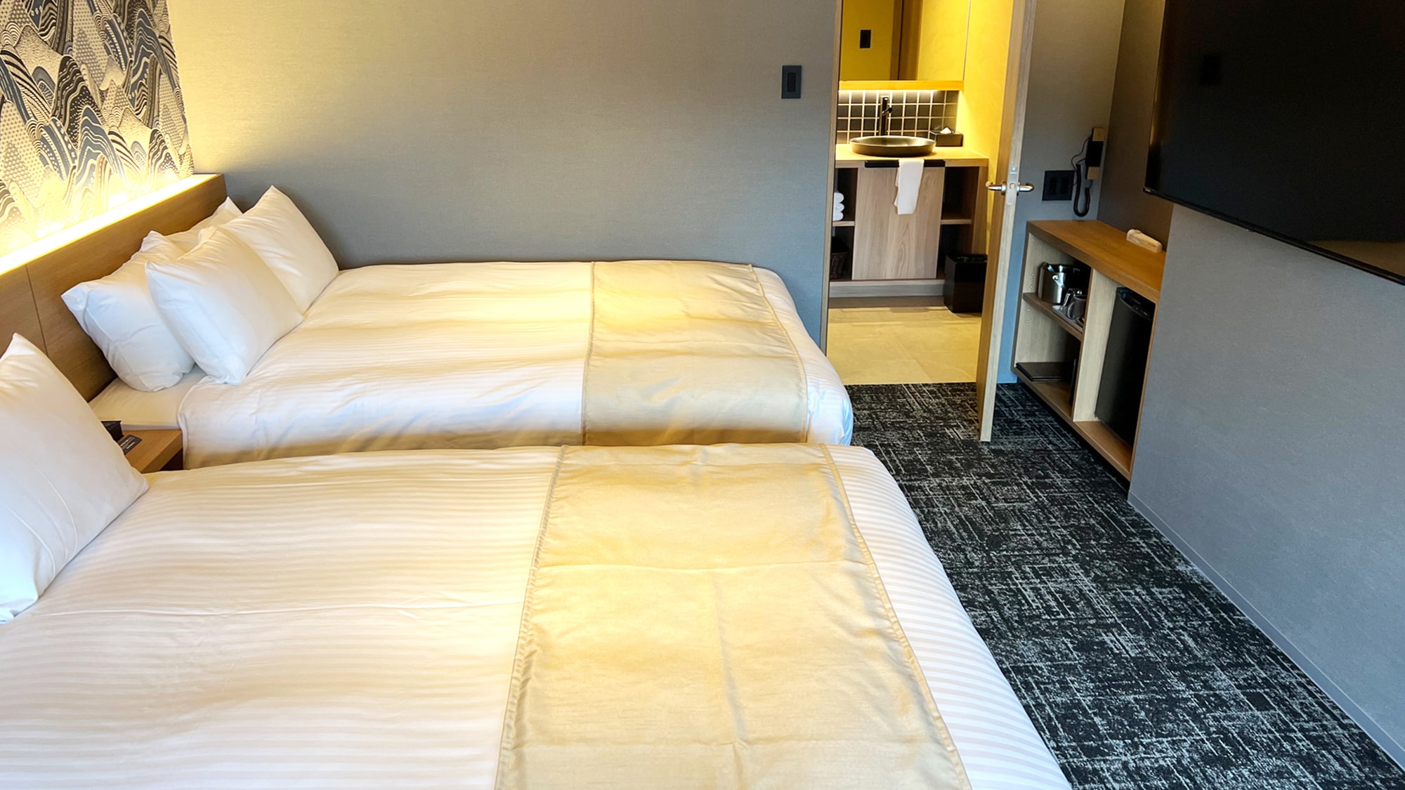 Rinn Hotel Gion Shirakawa 雙床房 - 附沙發床