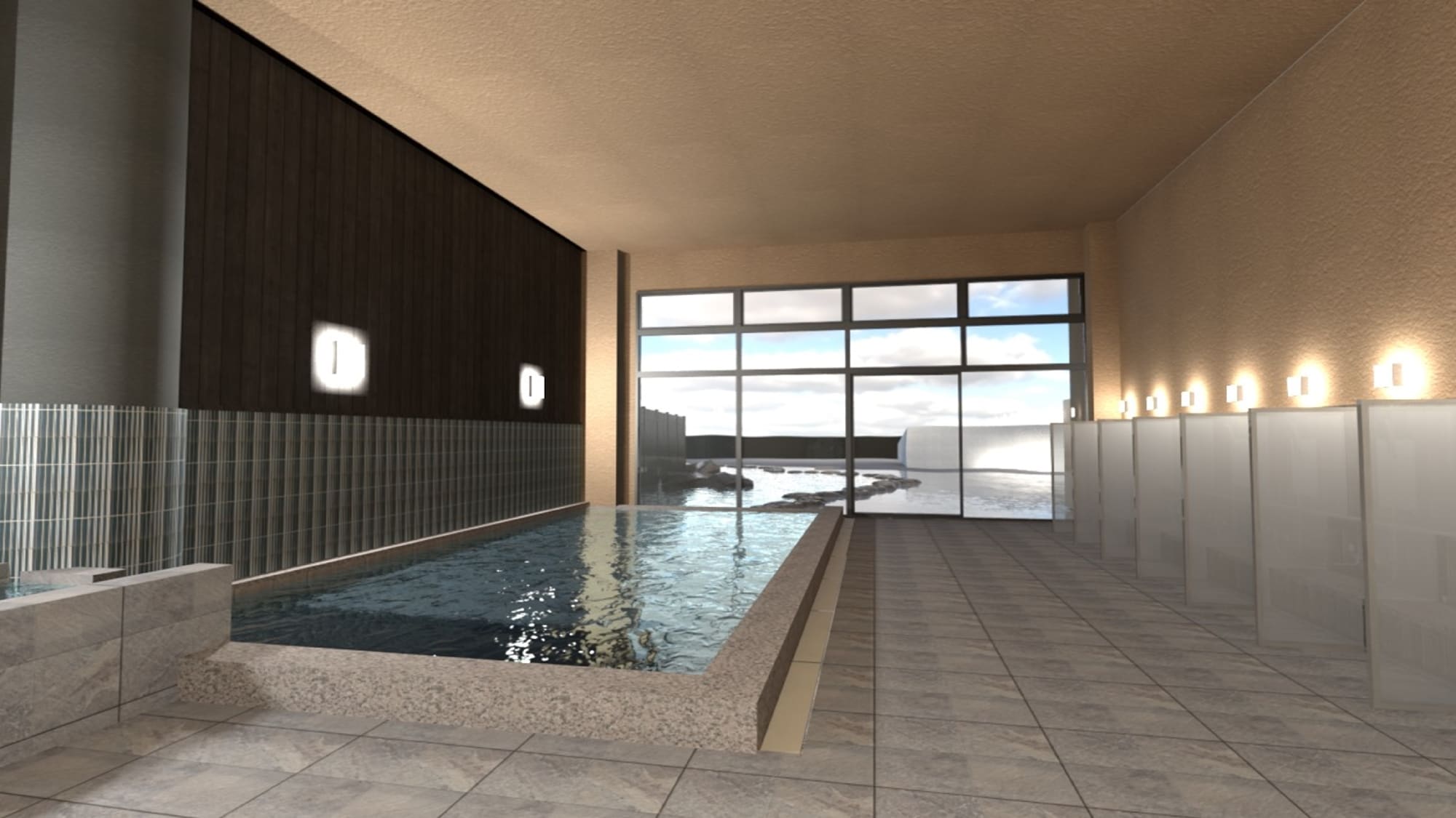 Renovated in February 2013♪Large public bath