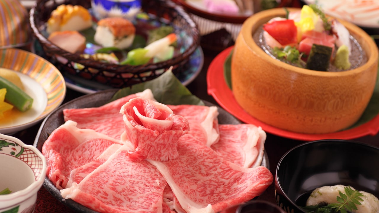 Shabu-shabu kaiseki daging hitam Kagoshima