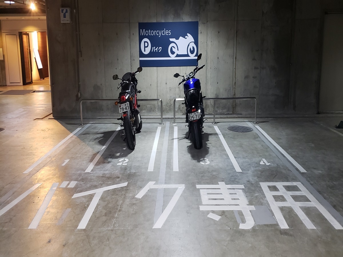 Motorcycle parking