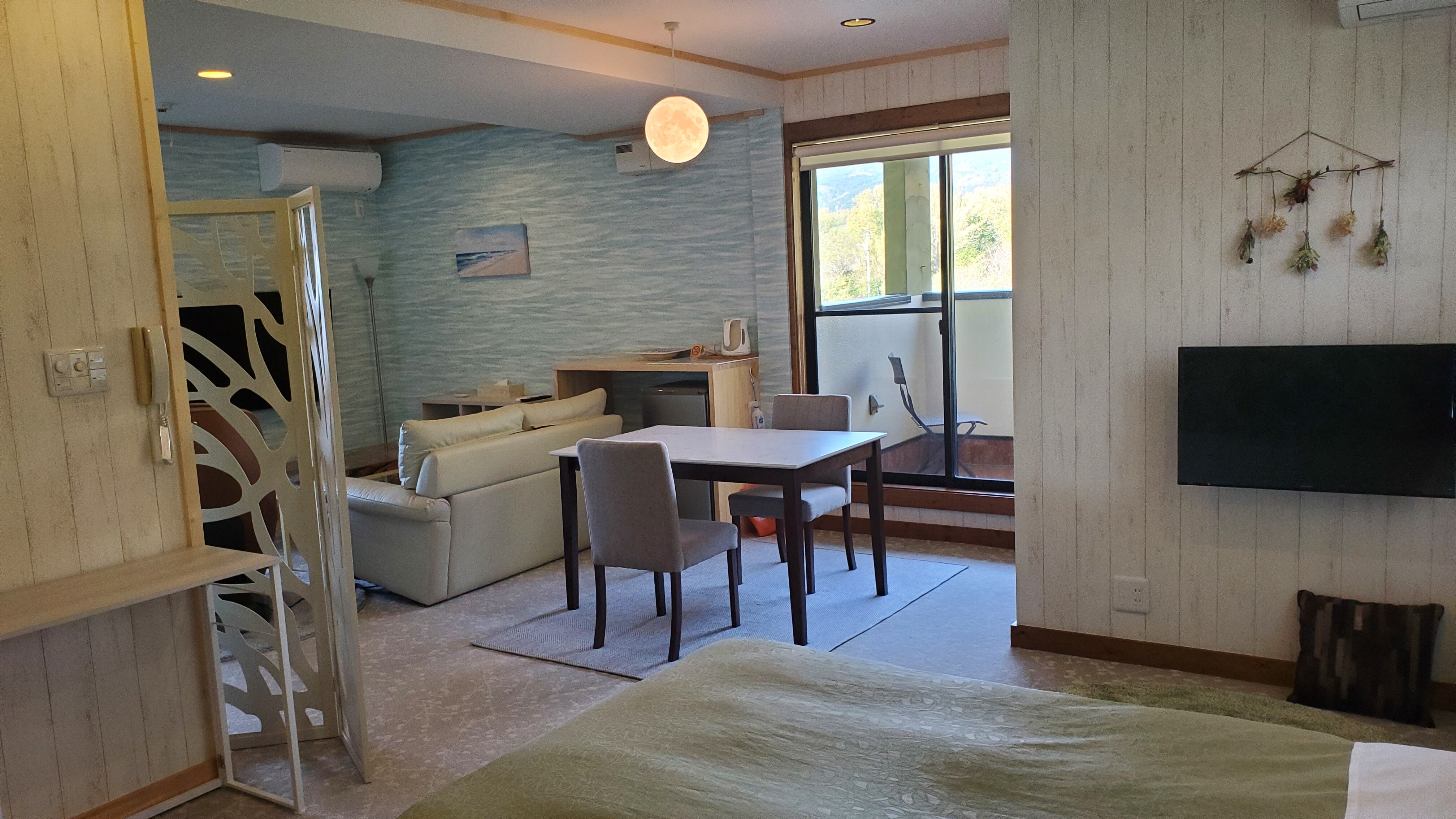 Resort Twin-Forest, Sea, Starry Sky-