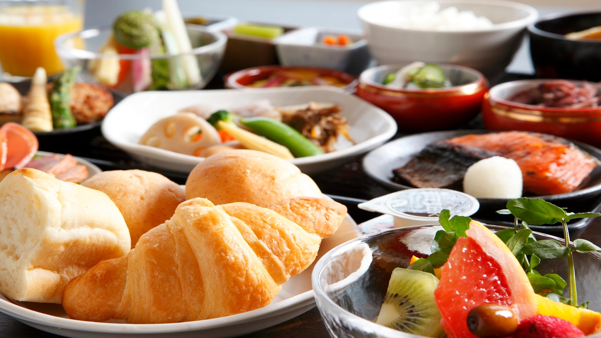 [Breakfast example] Japanese and Western buffet