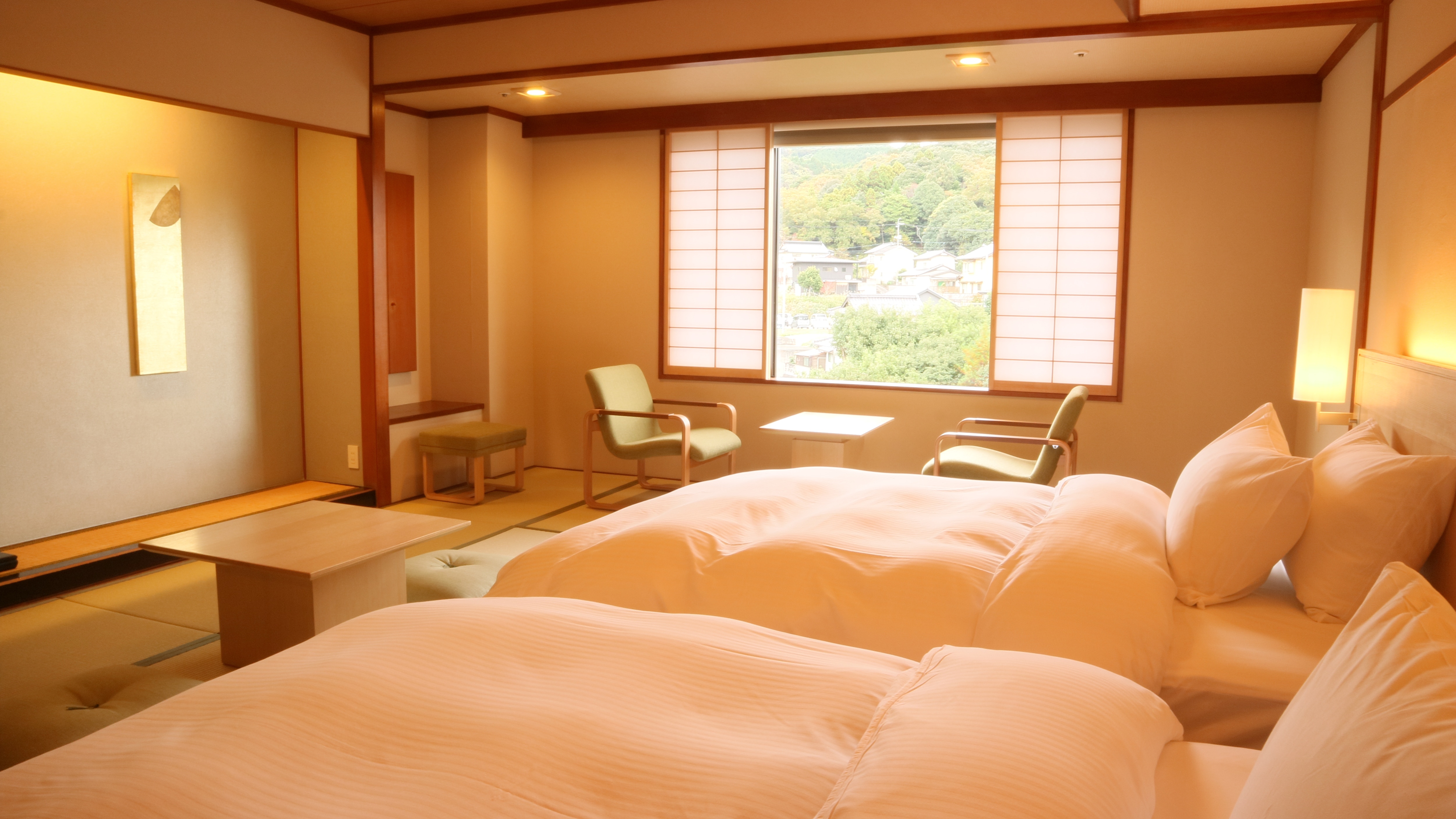 [ปรับปรุงใหม่เมื่อเมษายน 2568] ห้องซูพีเรียทวินสไตล์ญี่ปุ่น ฝั่งสวนญี่ปุ่น