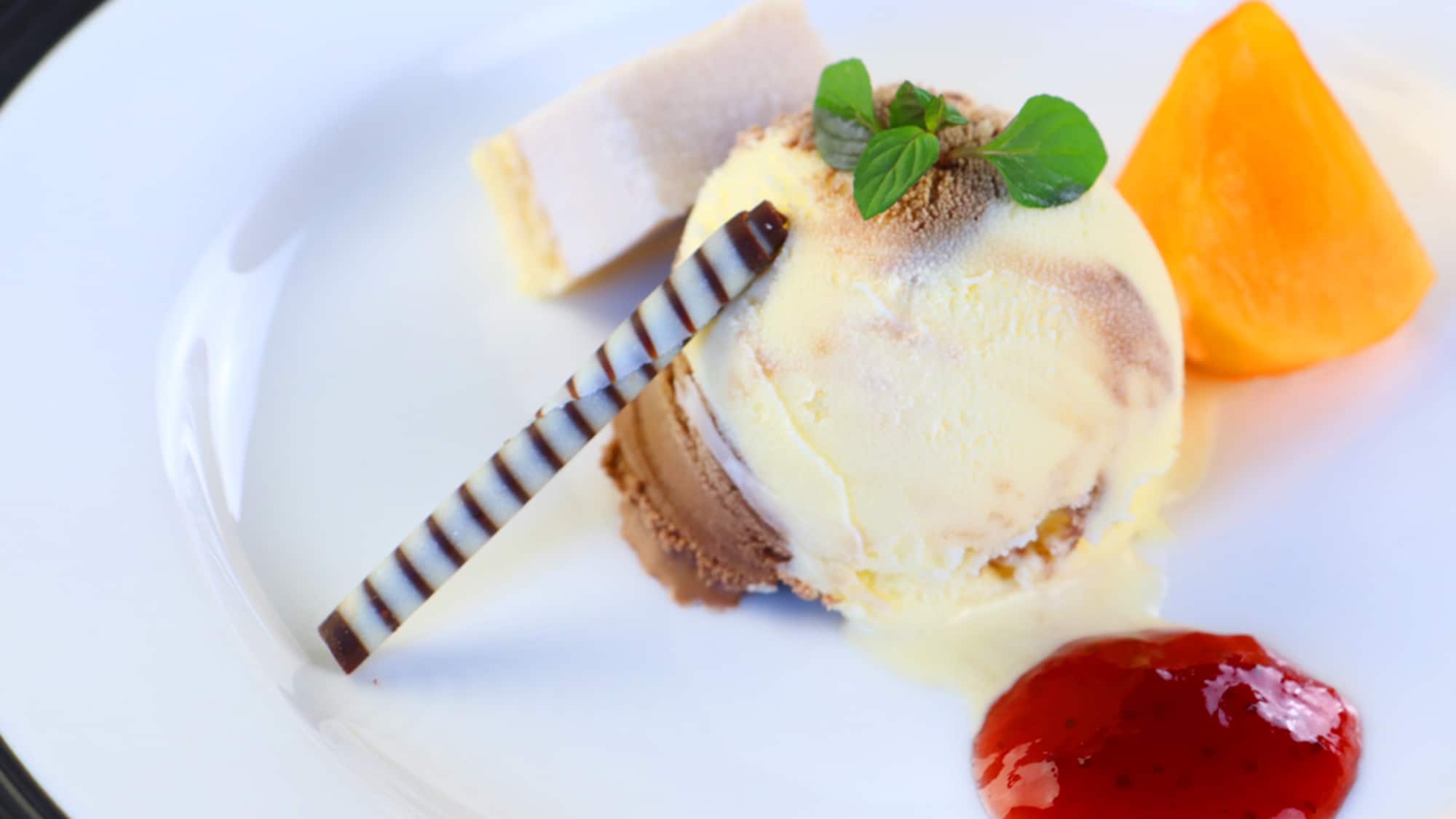 #Desserts - Autumn Cakes, seasonal fruits, ice cream, and other cute desserts are also available to enjoy ♪