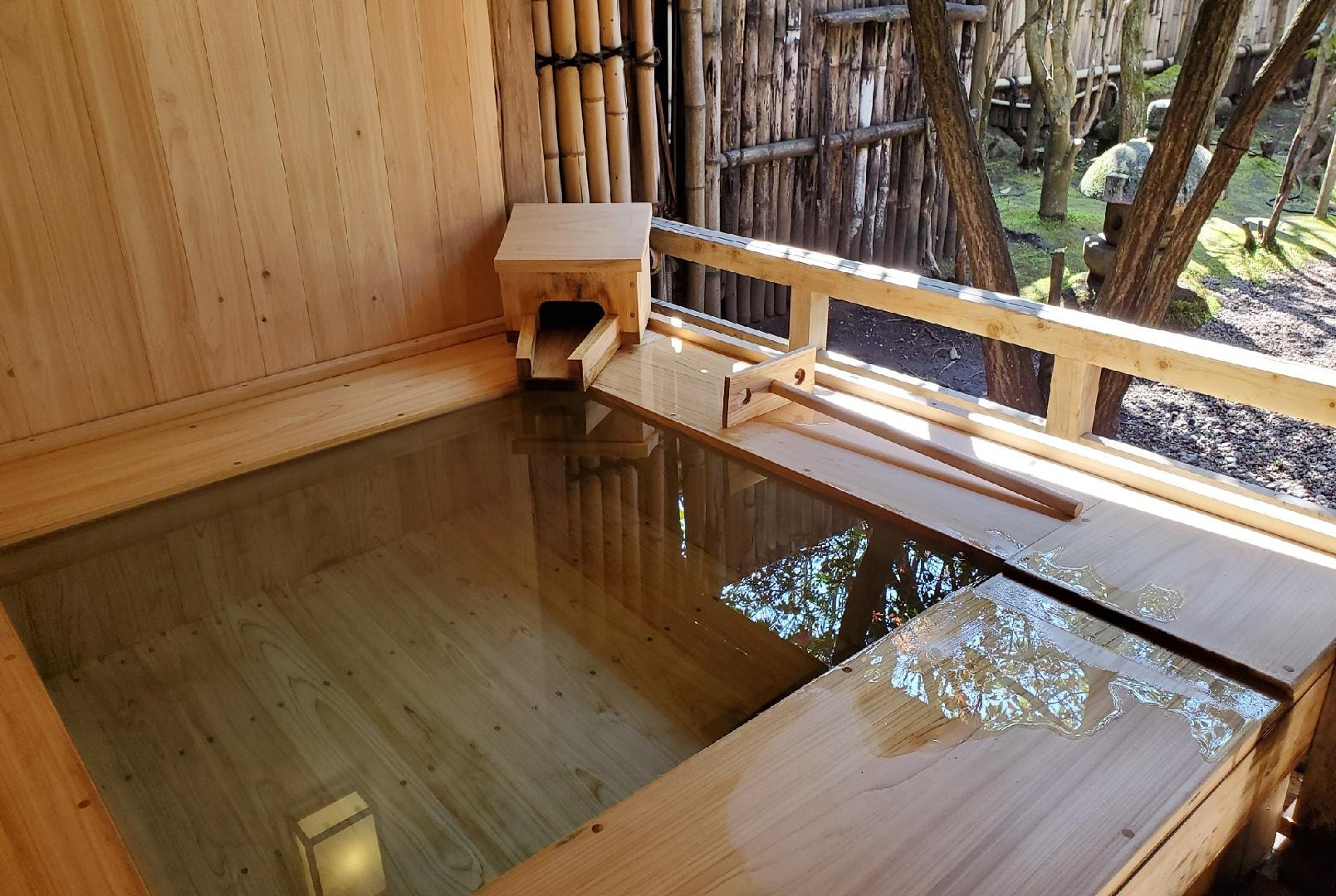 1st floor Japanese style room with 10 tatami mats and open-air bath