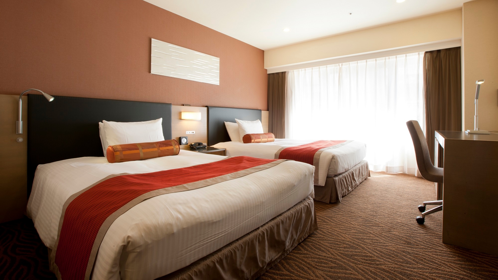 "Guest room" Standard twin room Area 24㎡ / Bed width 140cm & times; 2 units