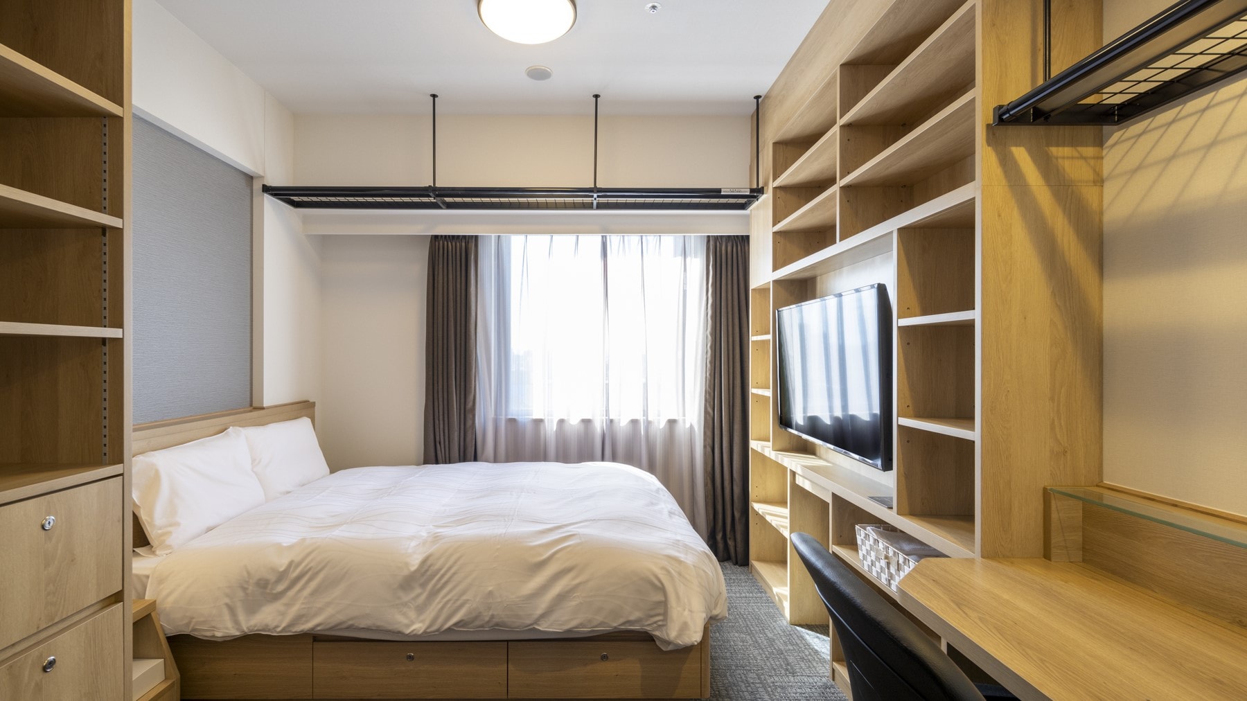 Pemandangan yang bagus! [Dilarang merokok] Hunian double sekitar 16 meter persegi Tempat tidur Simmons (140 & kali; 195 cm)