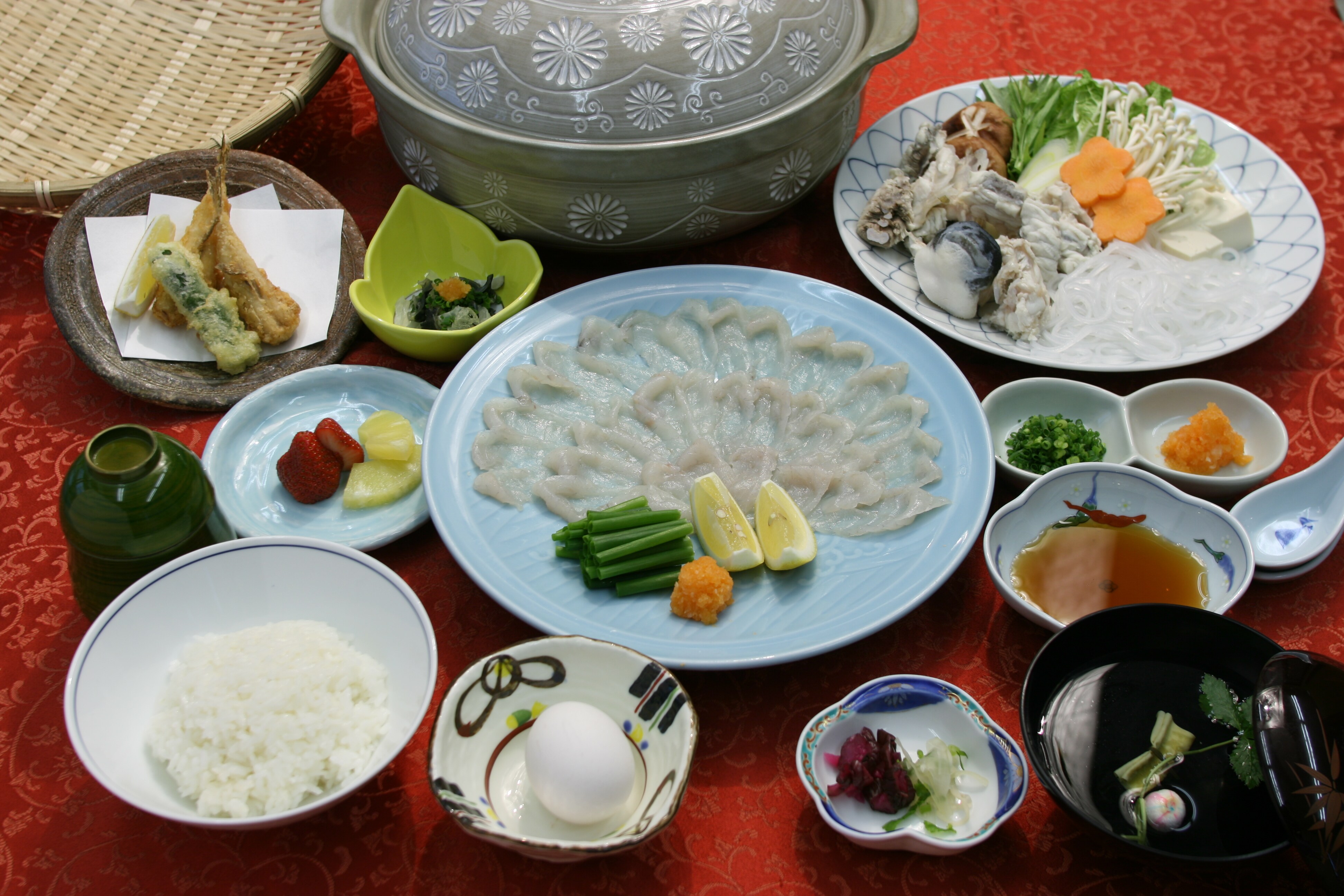 Fugu dishes