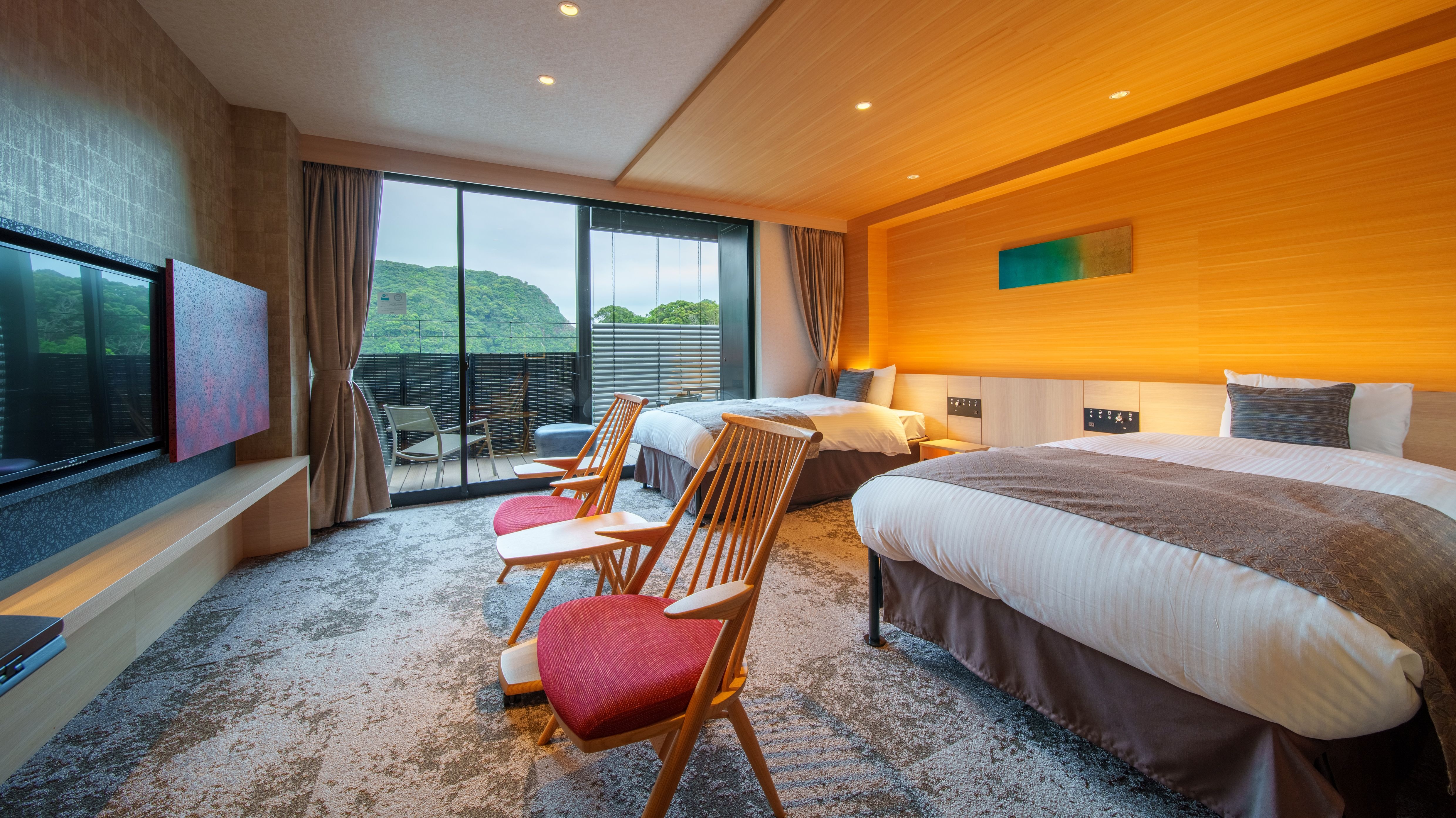[Nagi no Sho] Superior room with outdoor bath and barrier-free/ocean view