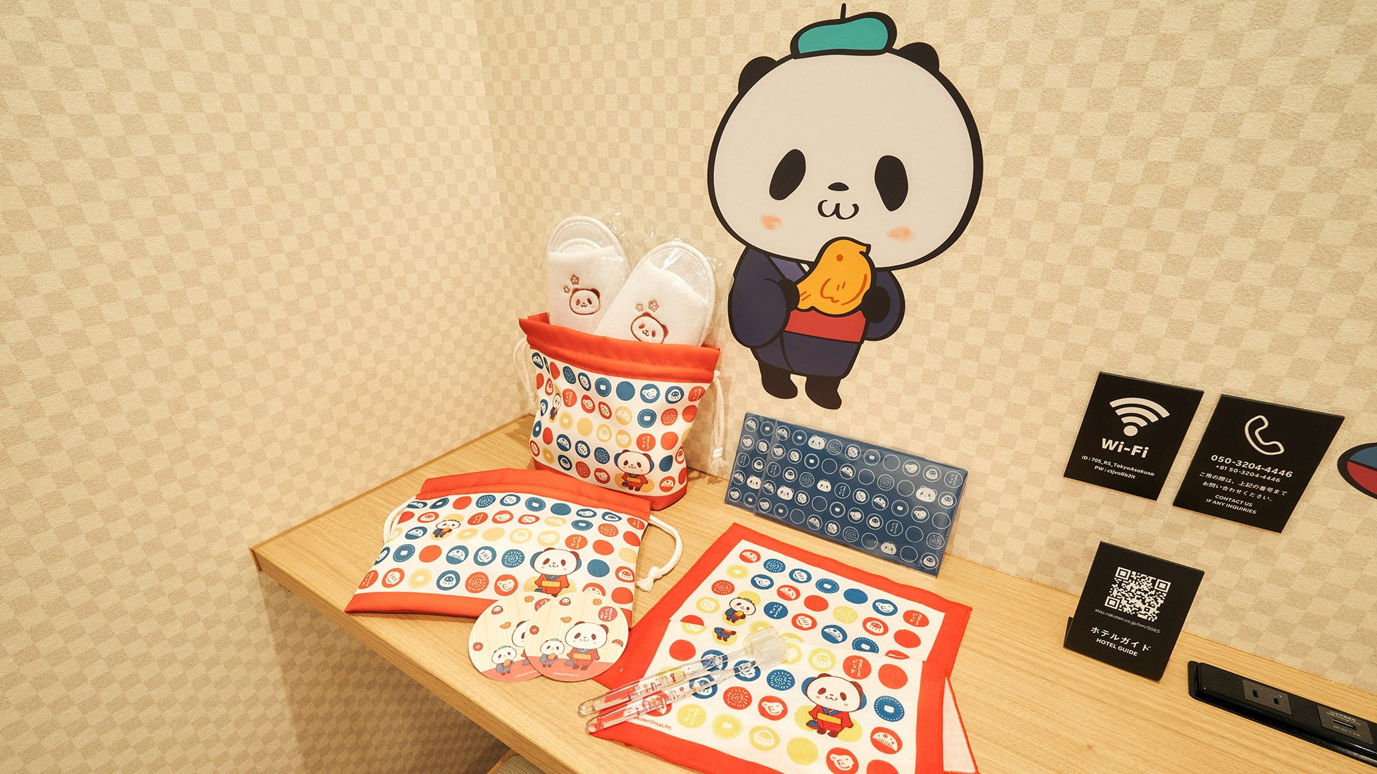 [Shopping Panda Twin Room] All original amenities are available to take home!