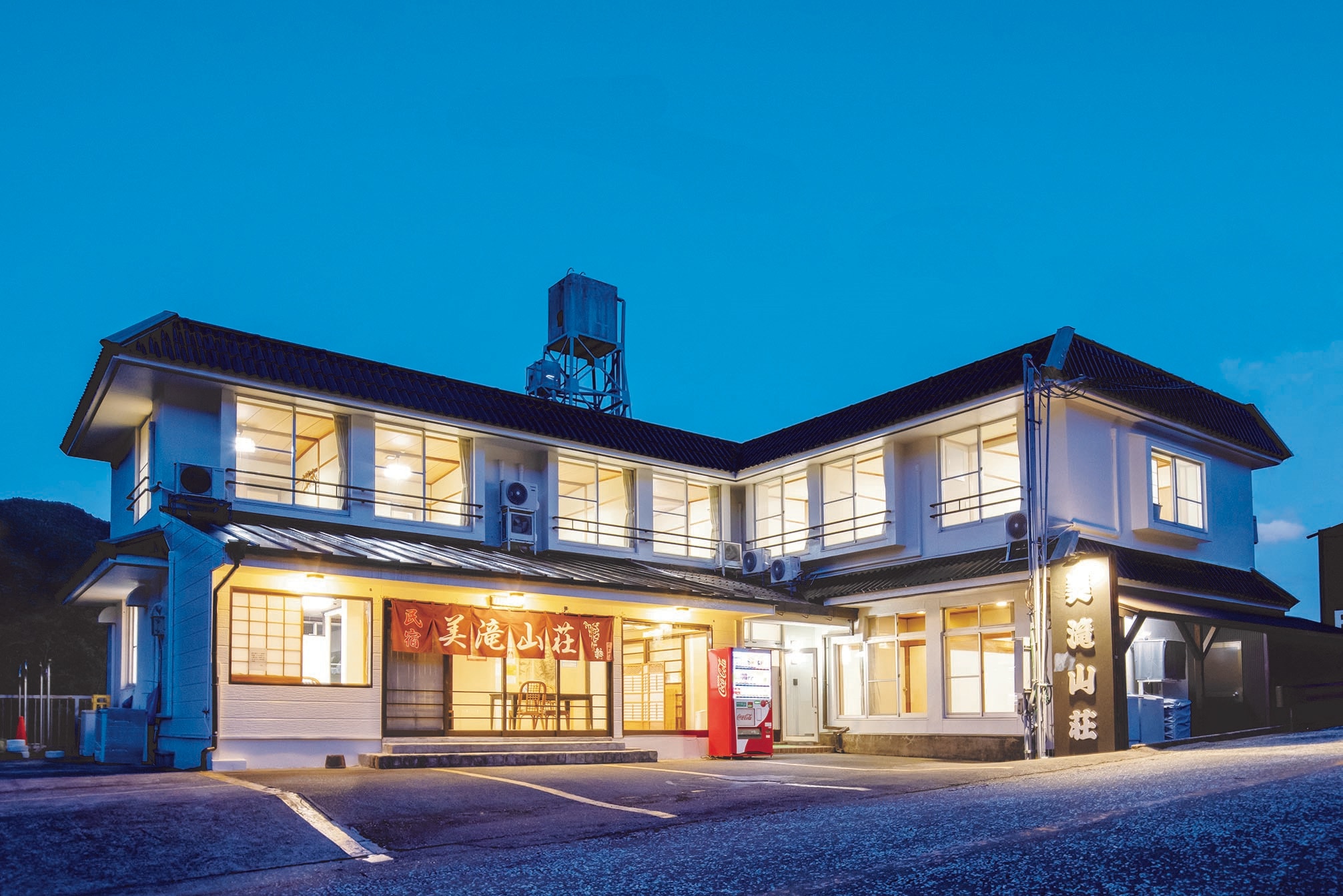 Exterior at night