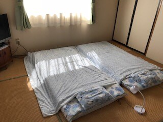 Sleeping in an 8-tatami room