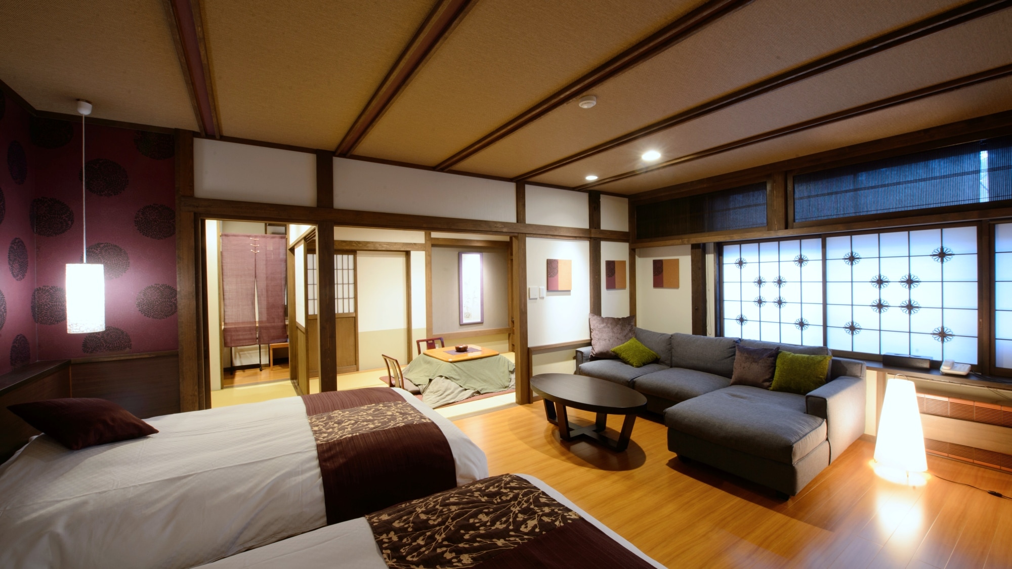 [Izumiyutei / Rindo] Japanese-style room + Western-style bedroom <No smoking>