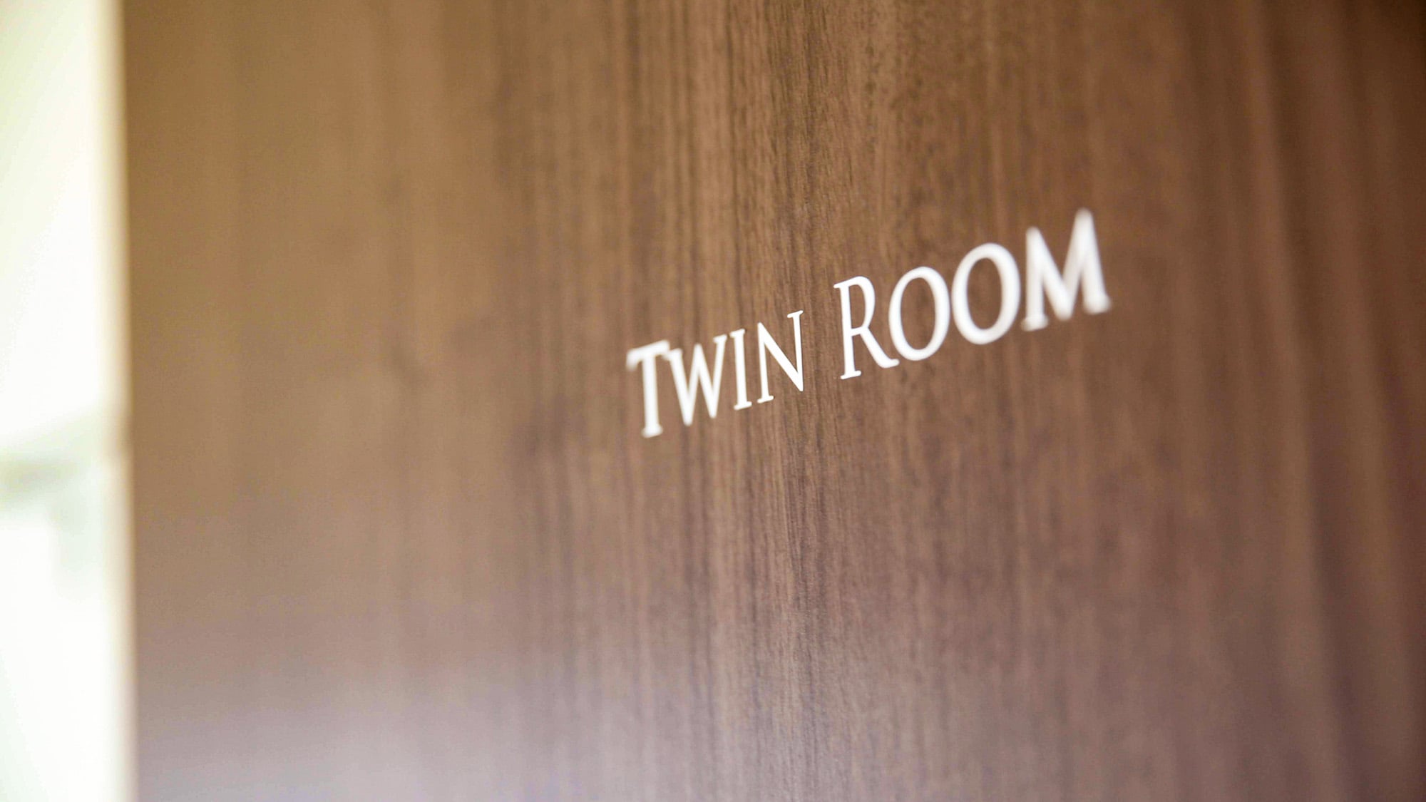 ・[Twin example] Twin room is also recommended for those who value privacy