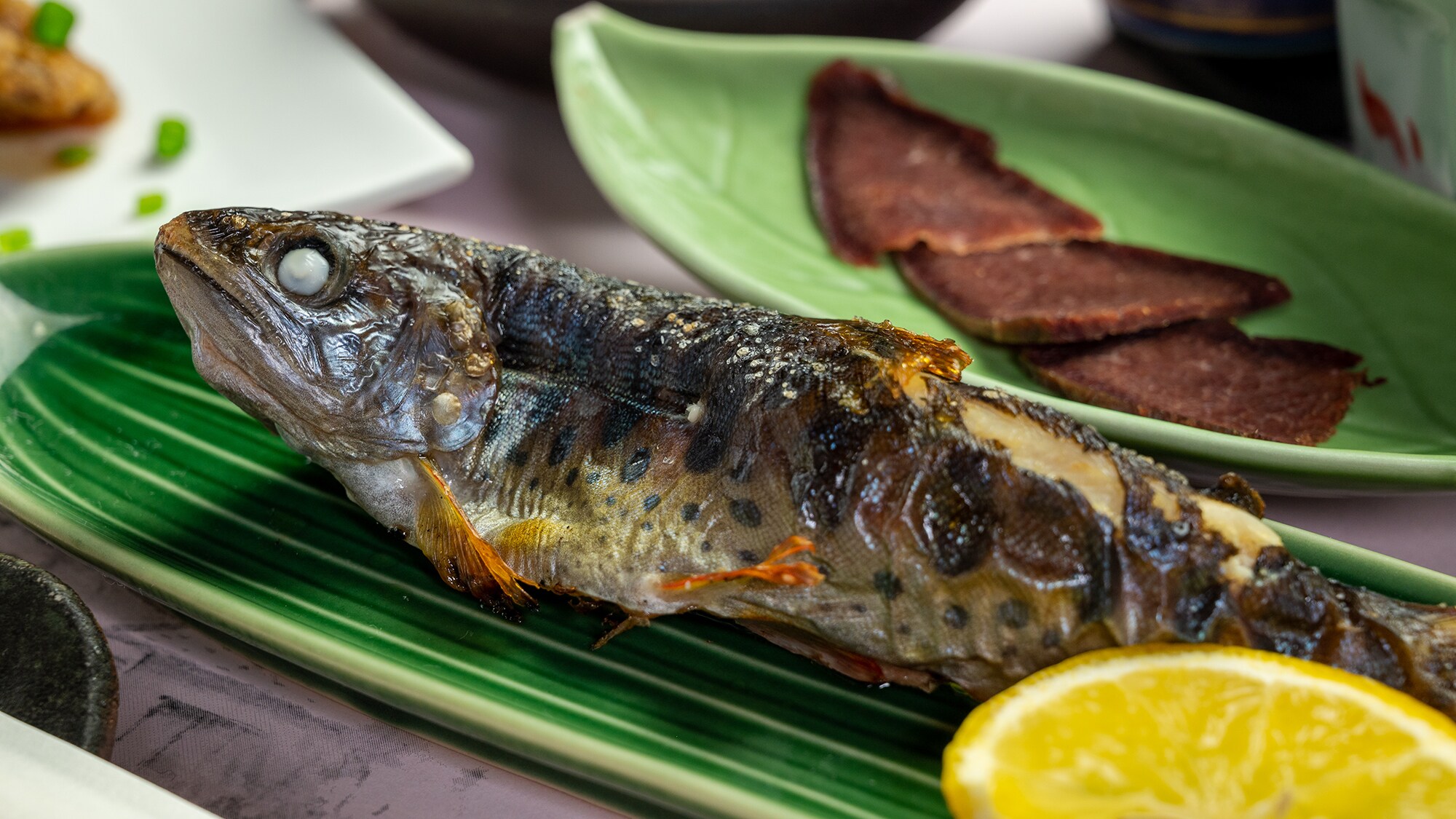 * [Grilled yamame trout] Please enjoy the grilled yamame trout scooped from the cage of the hotel.