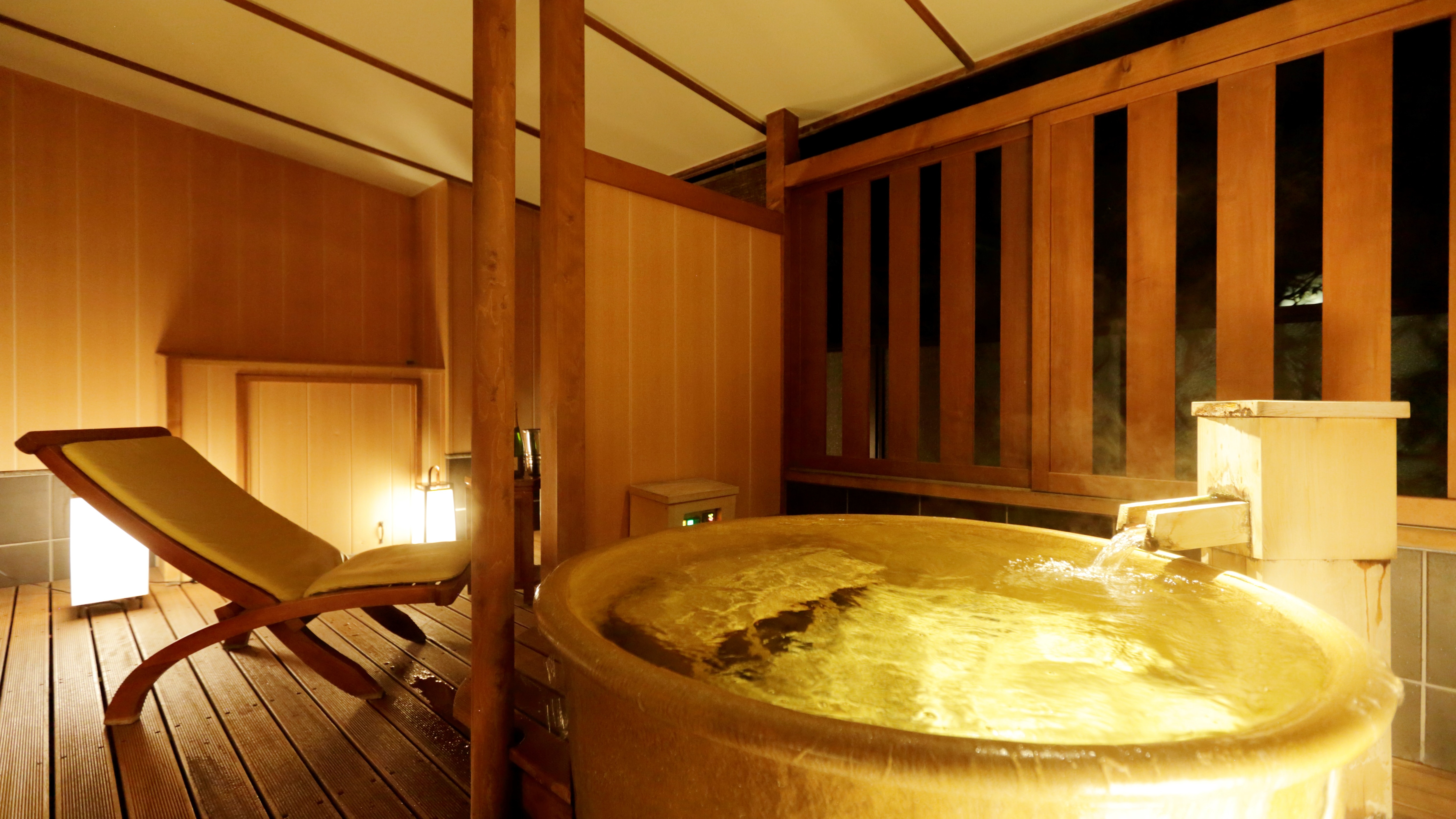 금연 노천탕 포함 객실 S 타입【스탠다드 트윈】≪노천탕 일례≫