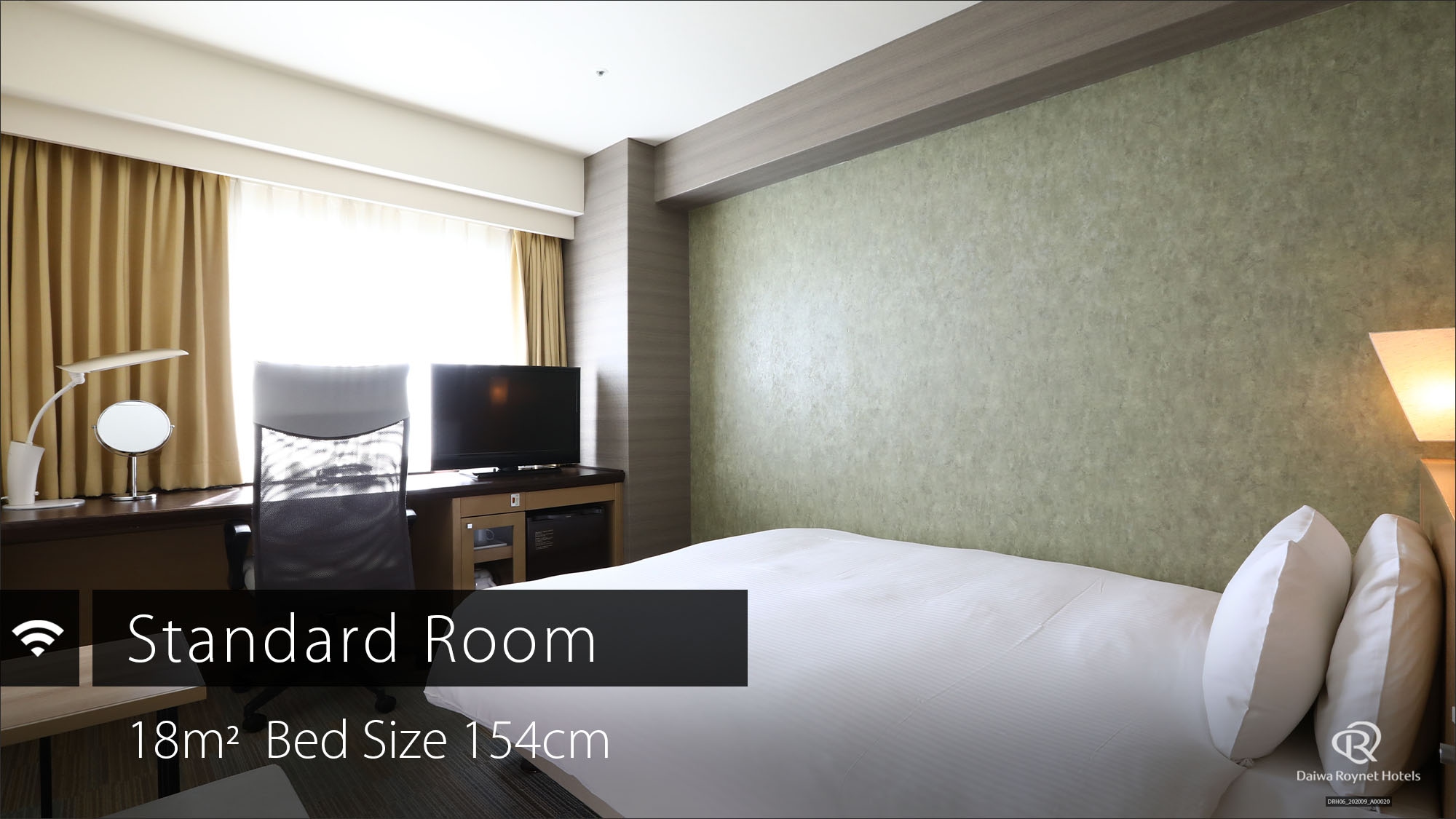 Standard room Room area: 18㎡ Bed size 154cm
