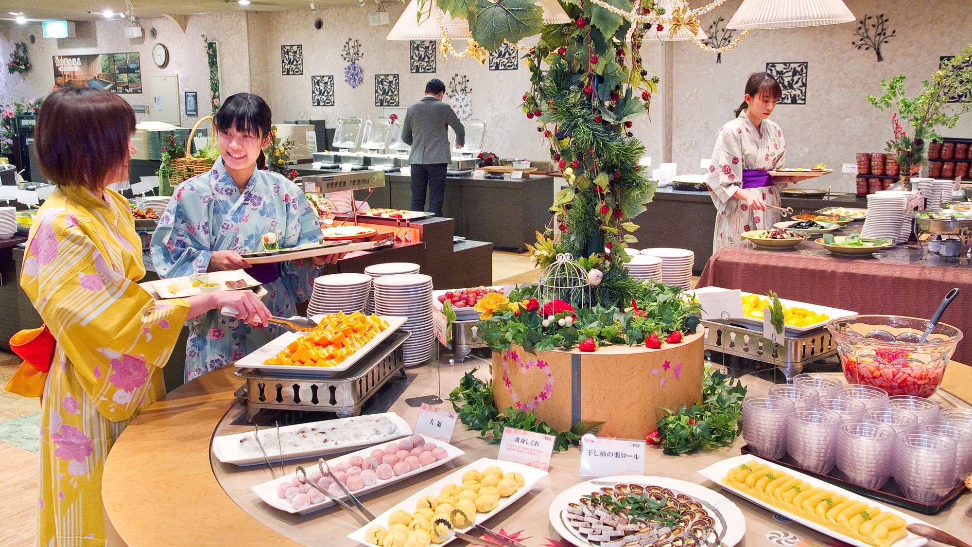 隨意享用日式和西式自助餐♪