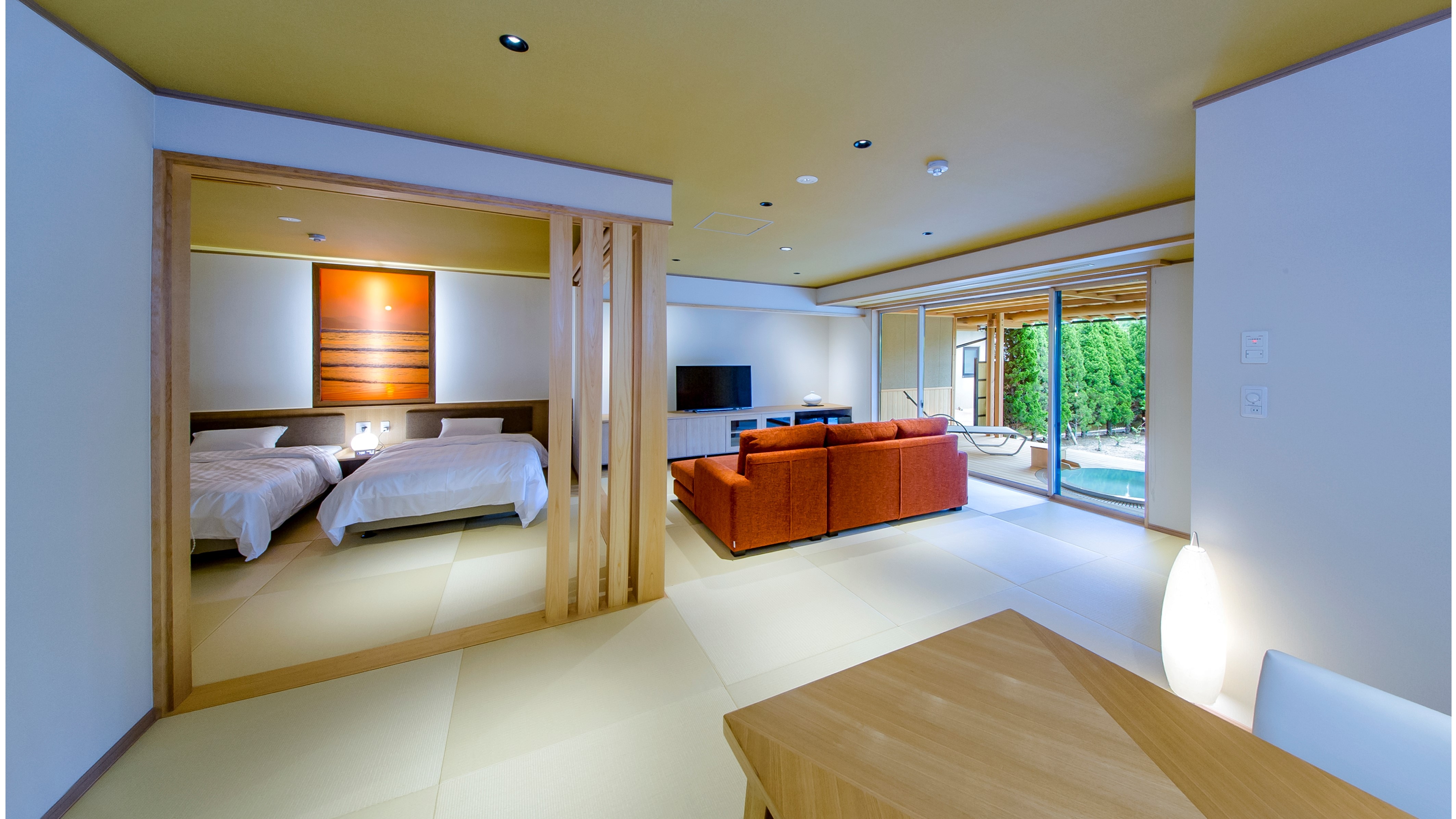 [Special room away] Newly opened in July 2020, a living room with 18 tatami mats and a bedroom with 8 tatami mats are spacious.