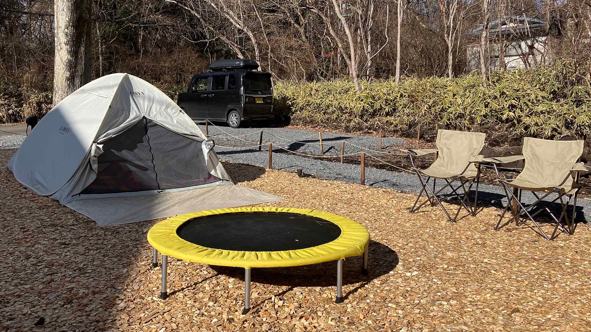 ・[Garden] Our garden is covered with wood chips so that both adults and children can enjoy it safely.