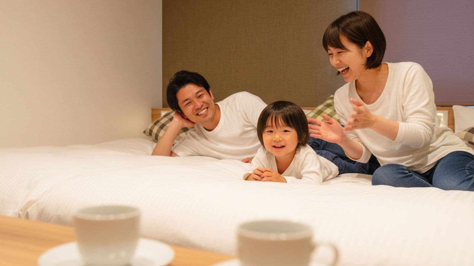 今日一番の幸せはこのベッドの上で