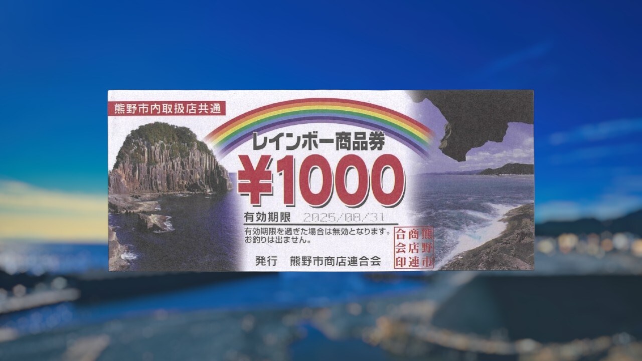 Gift certificates that can be used within Kumano City