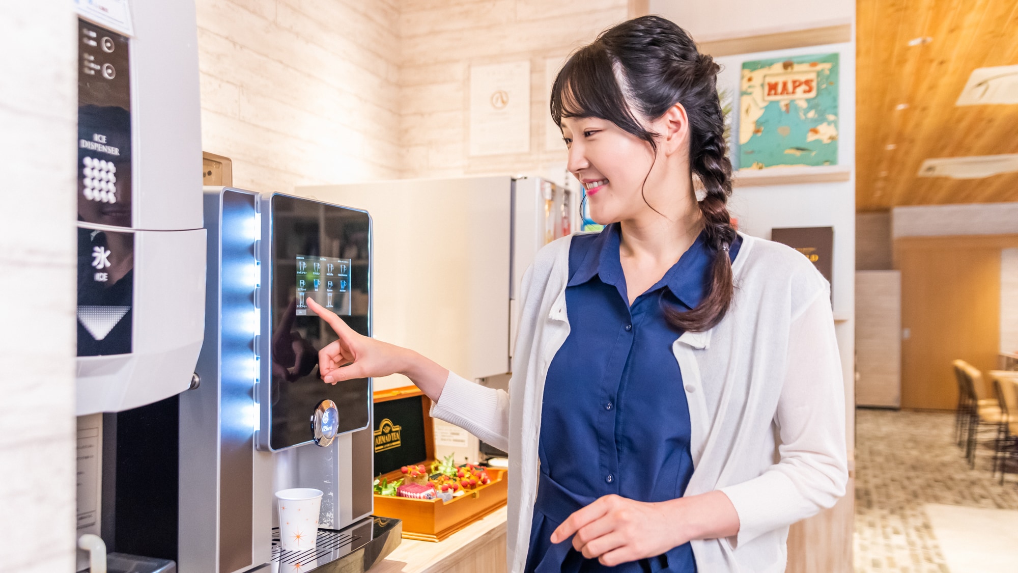 [Hình ảnh đồ uống chào mừng] Cà phê có thể được mang đến phòng của bạn.