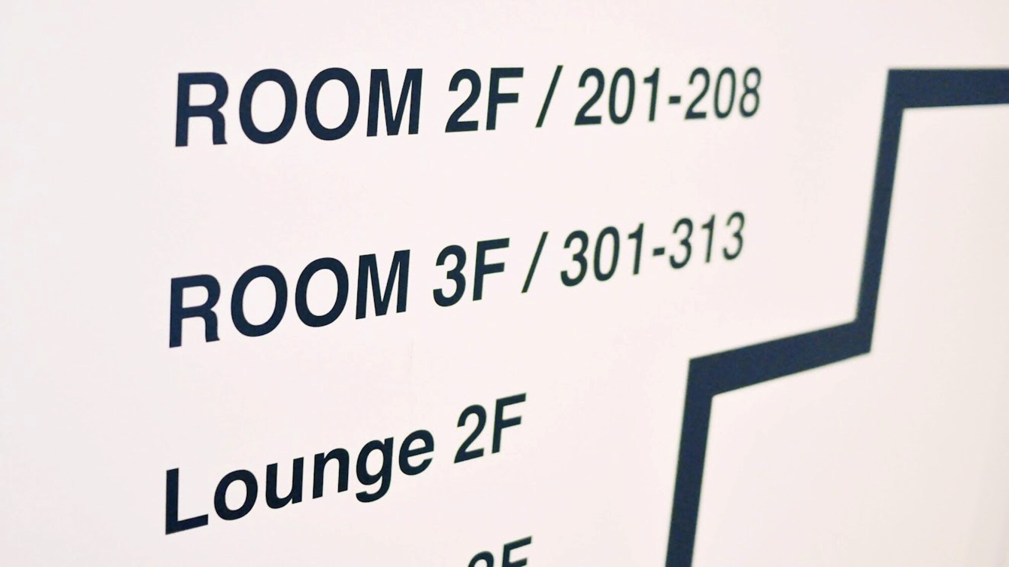 ■ [Main building] Information sign