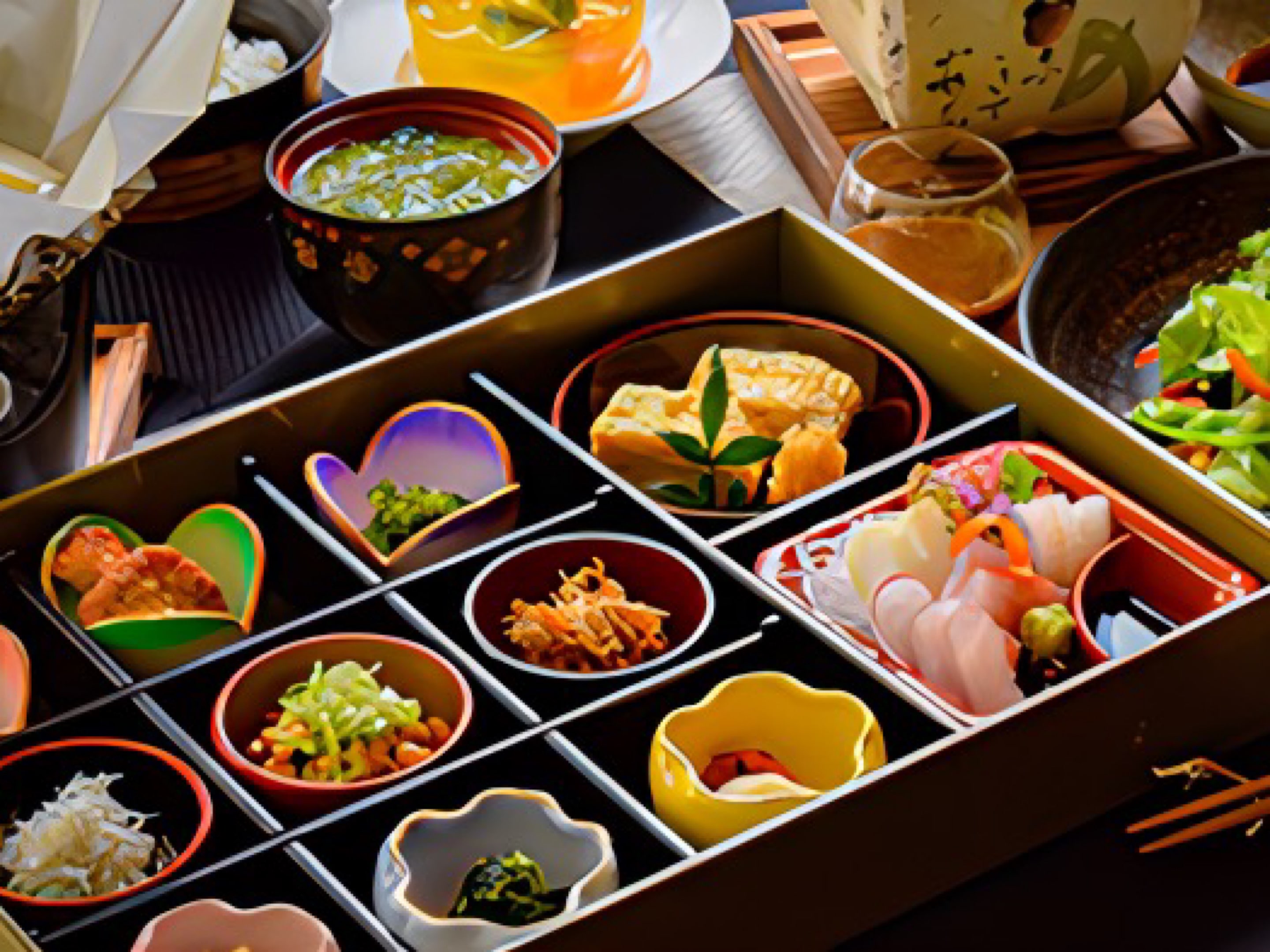 We offer handmade, seasonal local Izu ingredients.