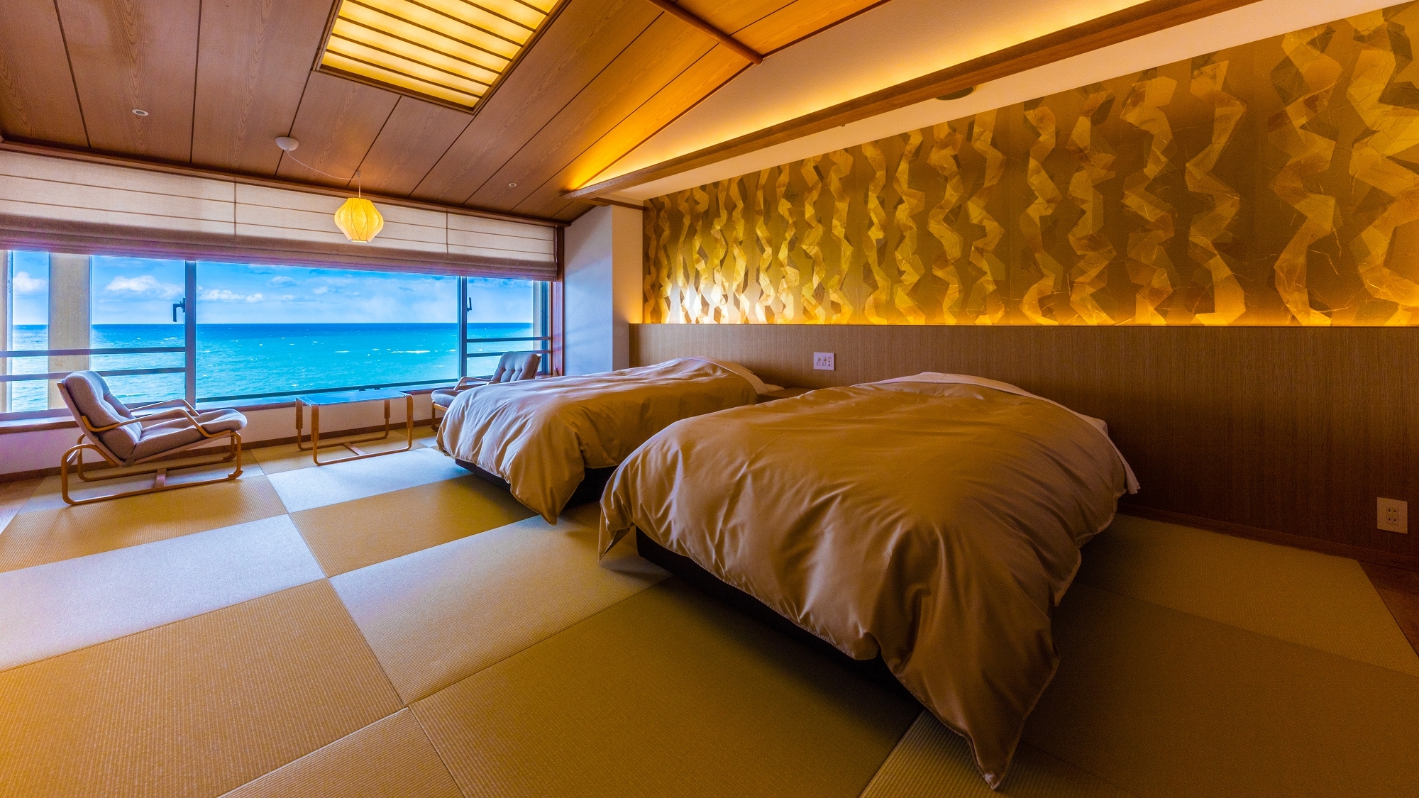 Non-smoking [Renewal Japanese modern ◎Ocean view] with 10 tatami bed