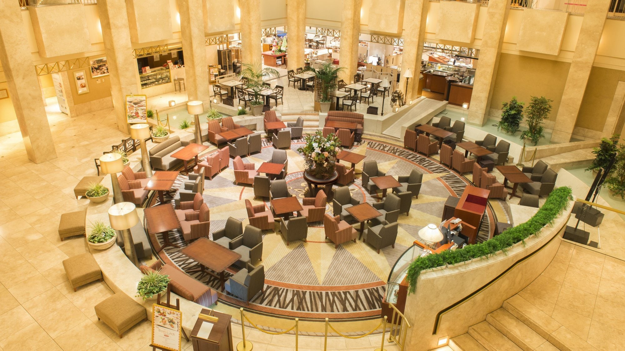 Lobby lounge in the hotel