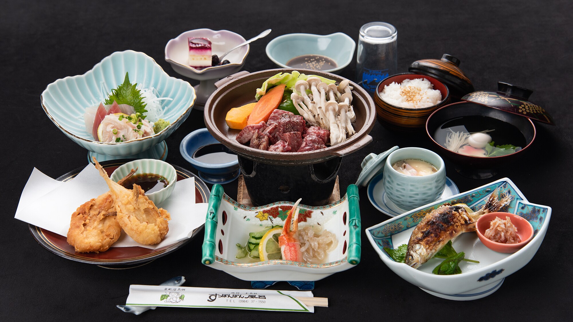*Example of a standard kaiseki meal