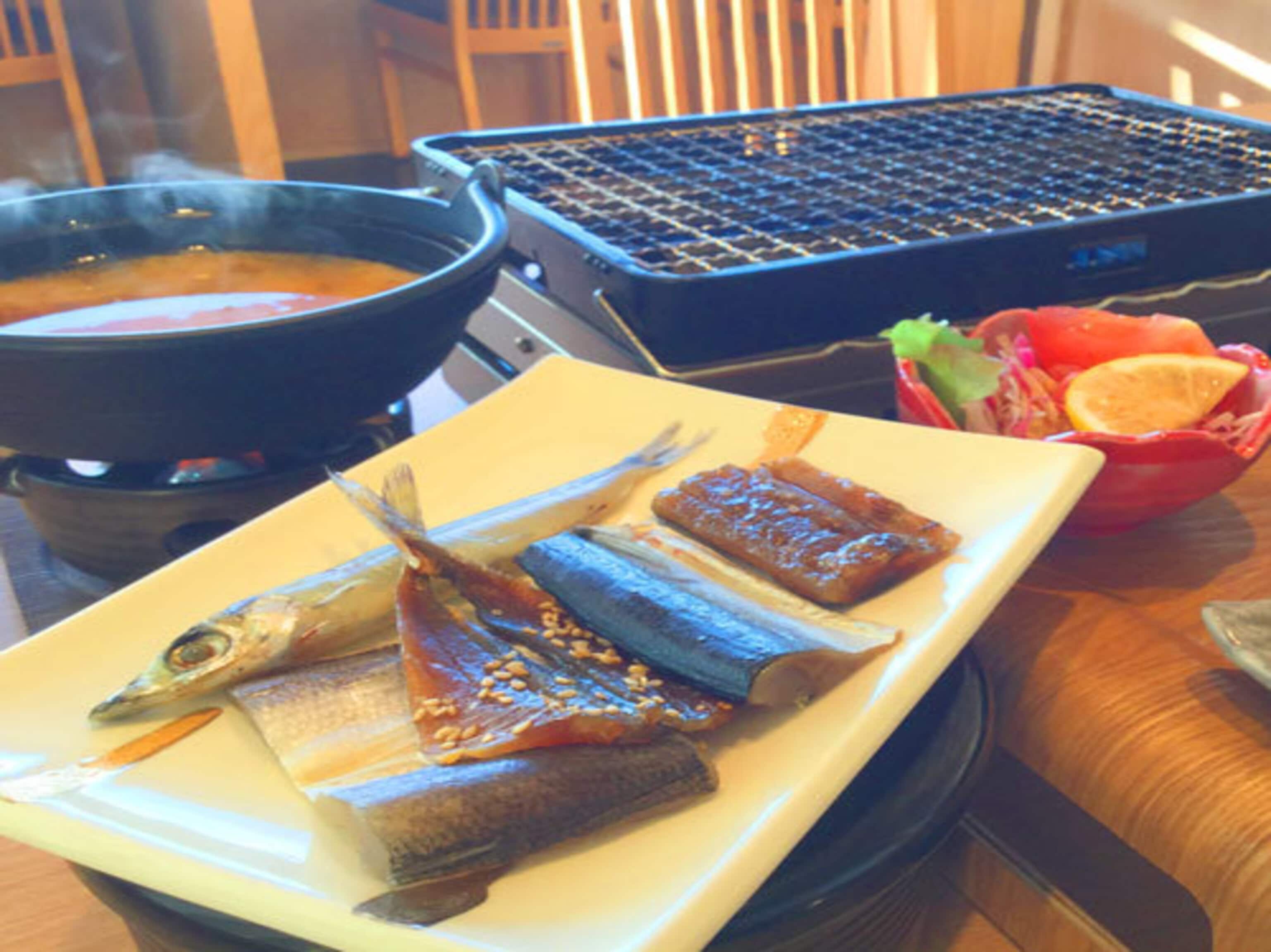 Dried fish breakfast