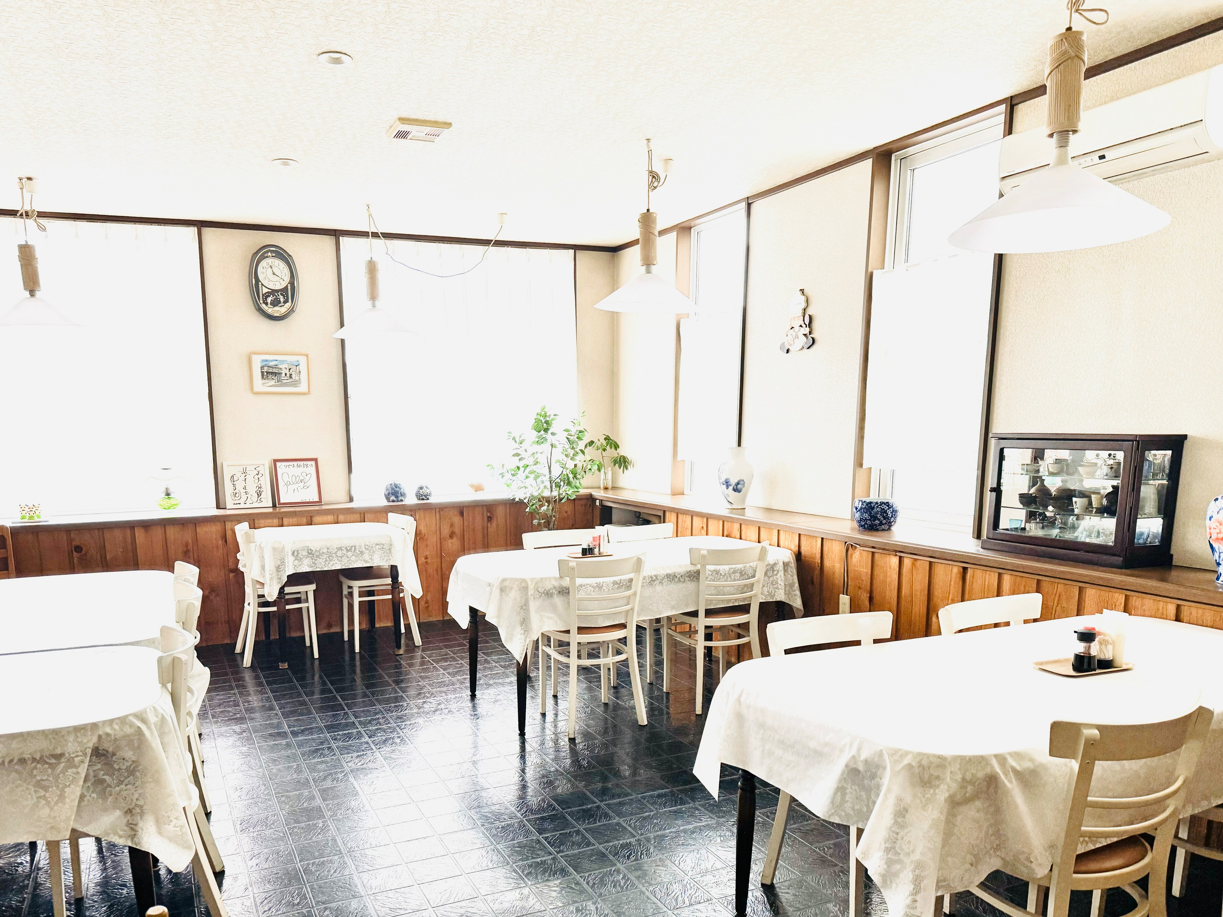 Enjoy freshly cooked meals in the dining room.