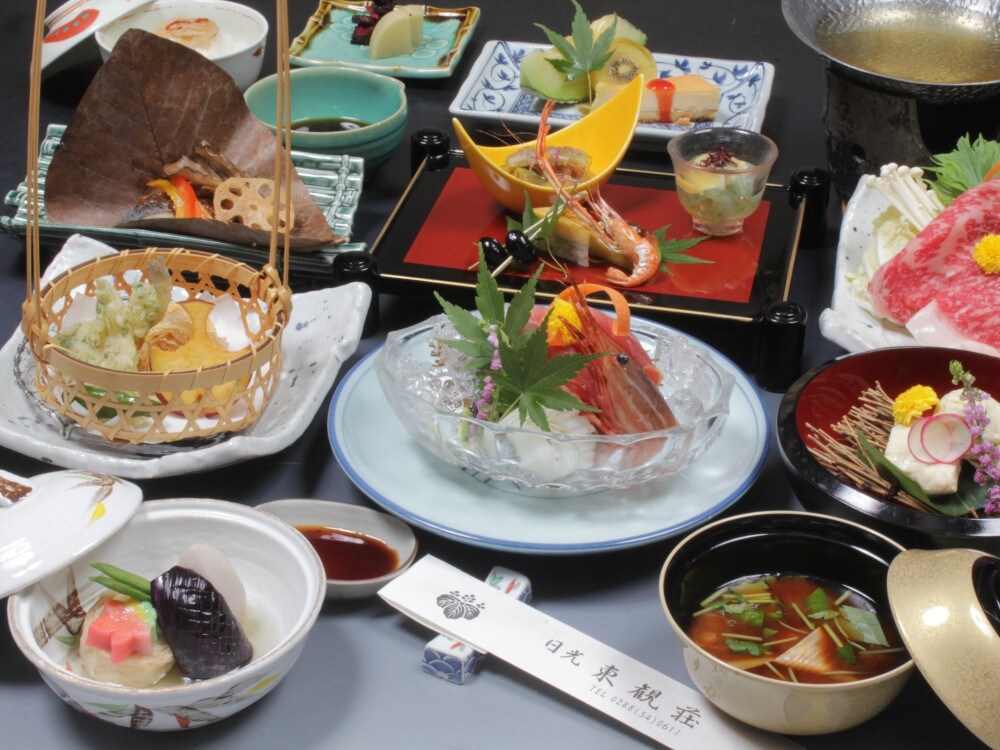 Kaiseki cuisine for dinner (* example)