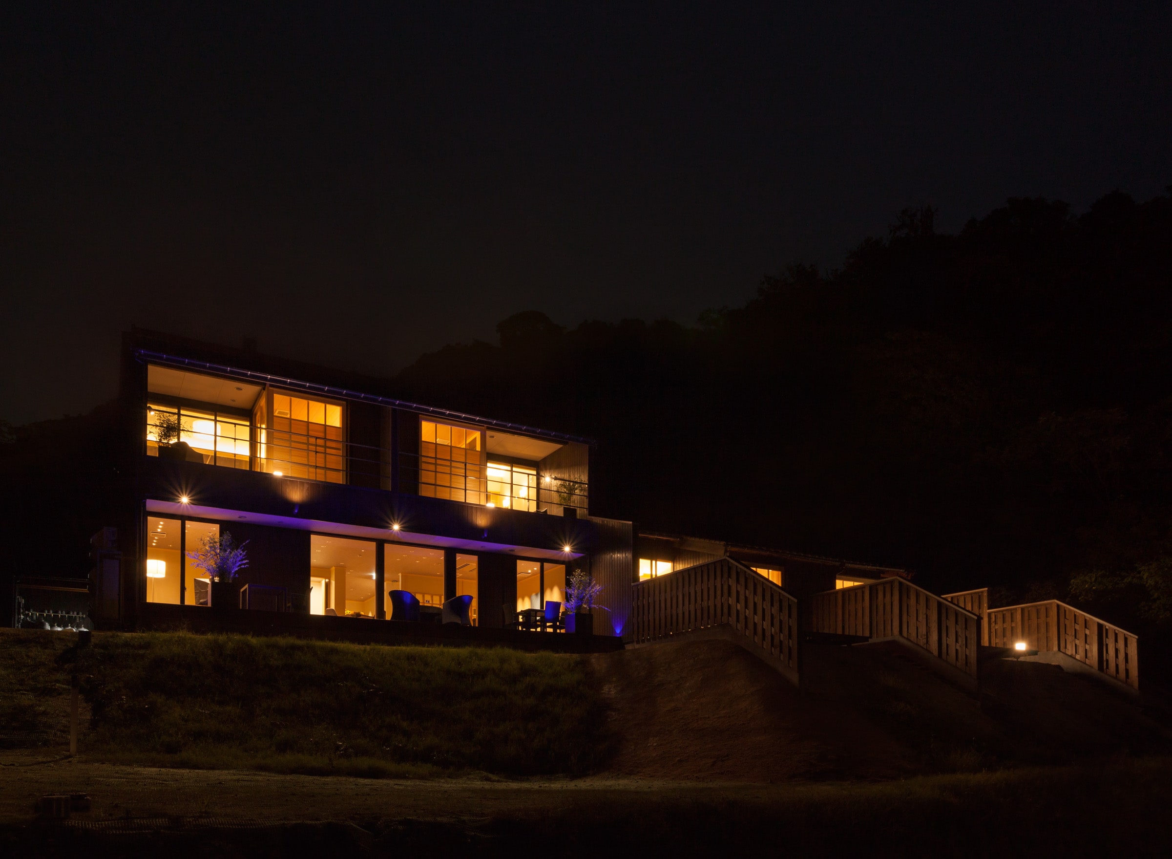 Fantastic exterior at night