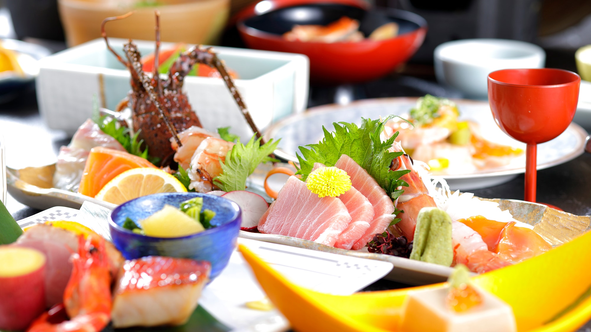An example of seasonal kaiseki cuisine