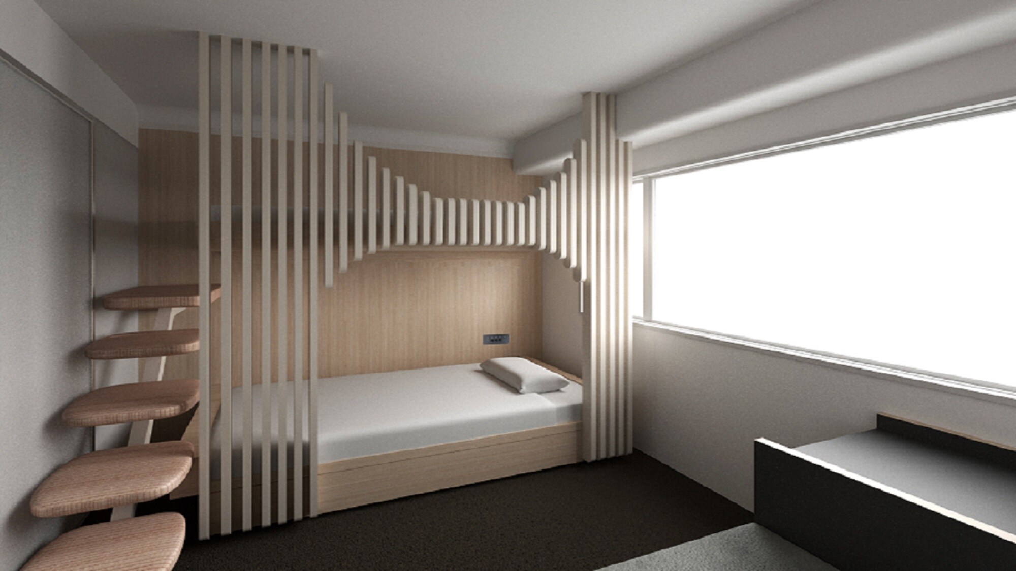 ◇禁烟◇双层卧室（17平方米）