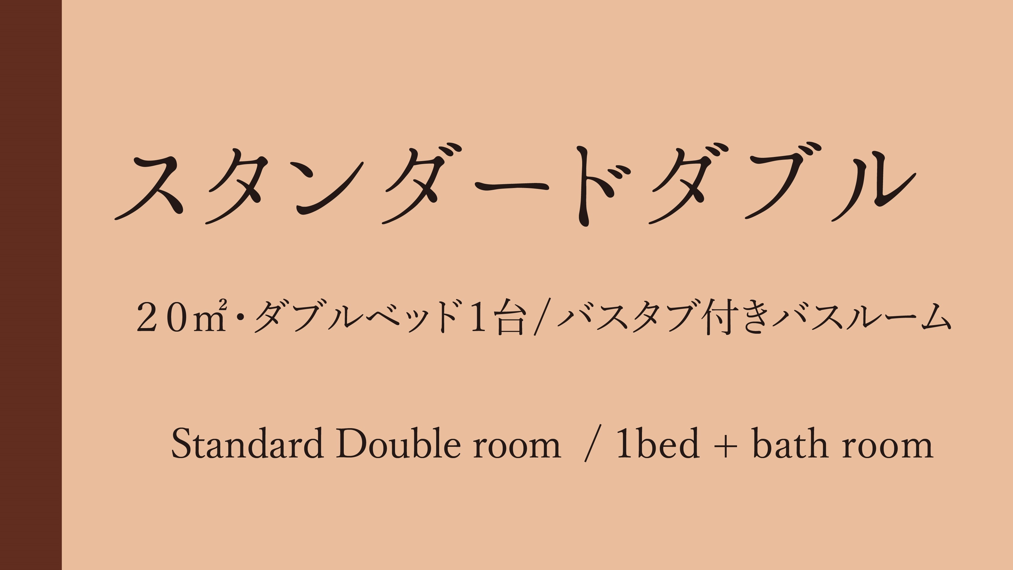 Non-smoking standard double room