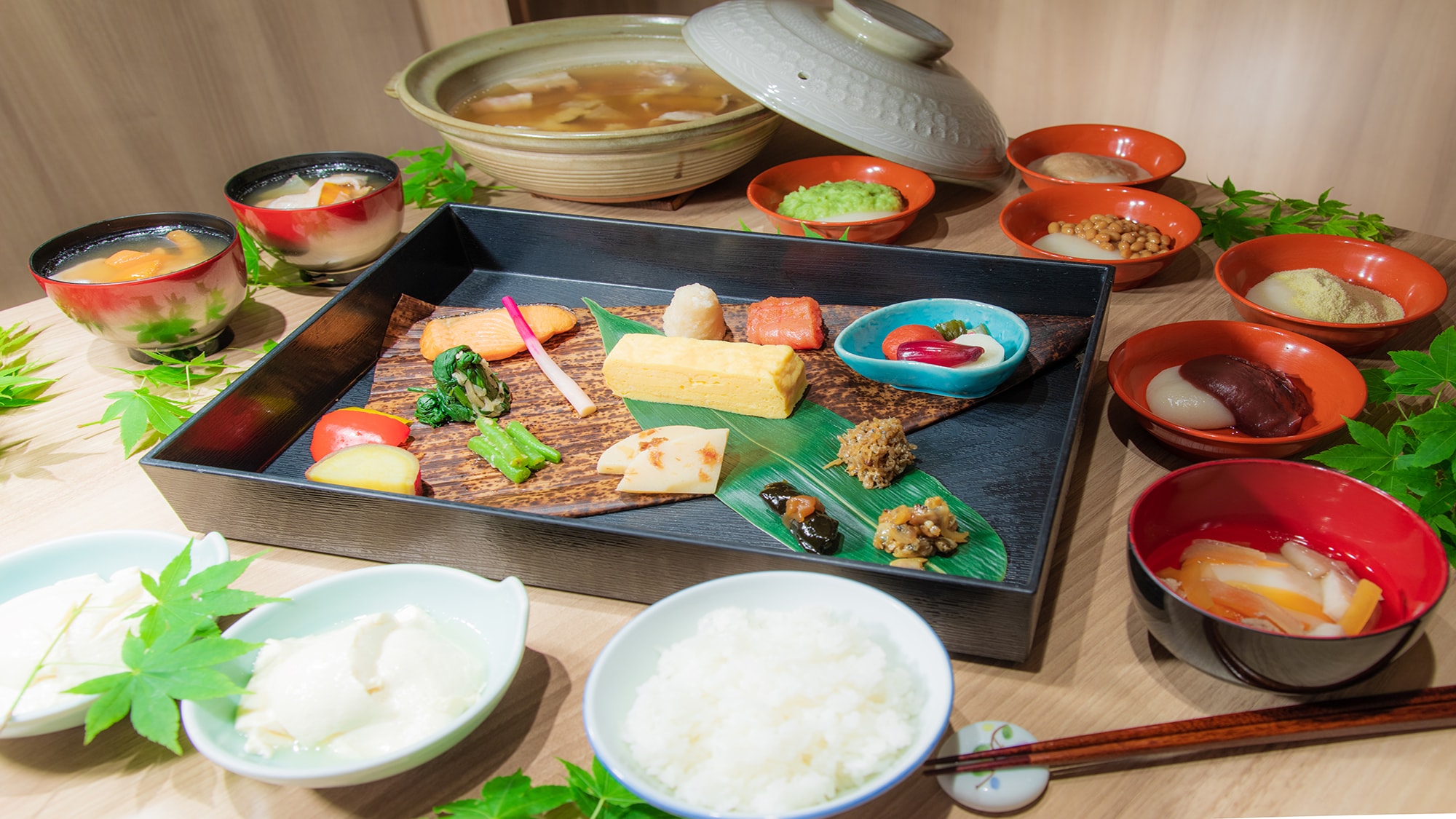 「廚師製作的會津早餐套餐」的圖片♪這只是一個例子♪ ※內容可能根據季節和供應情況而有所不同。