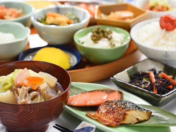 Japanese and Western breakfast buffet