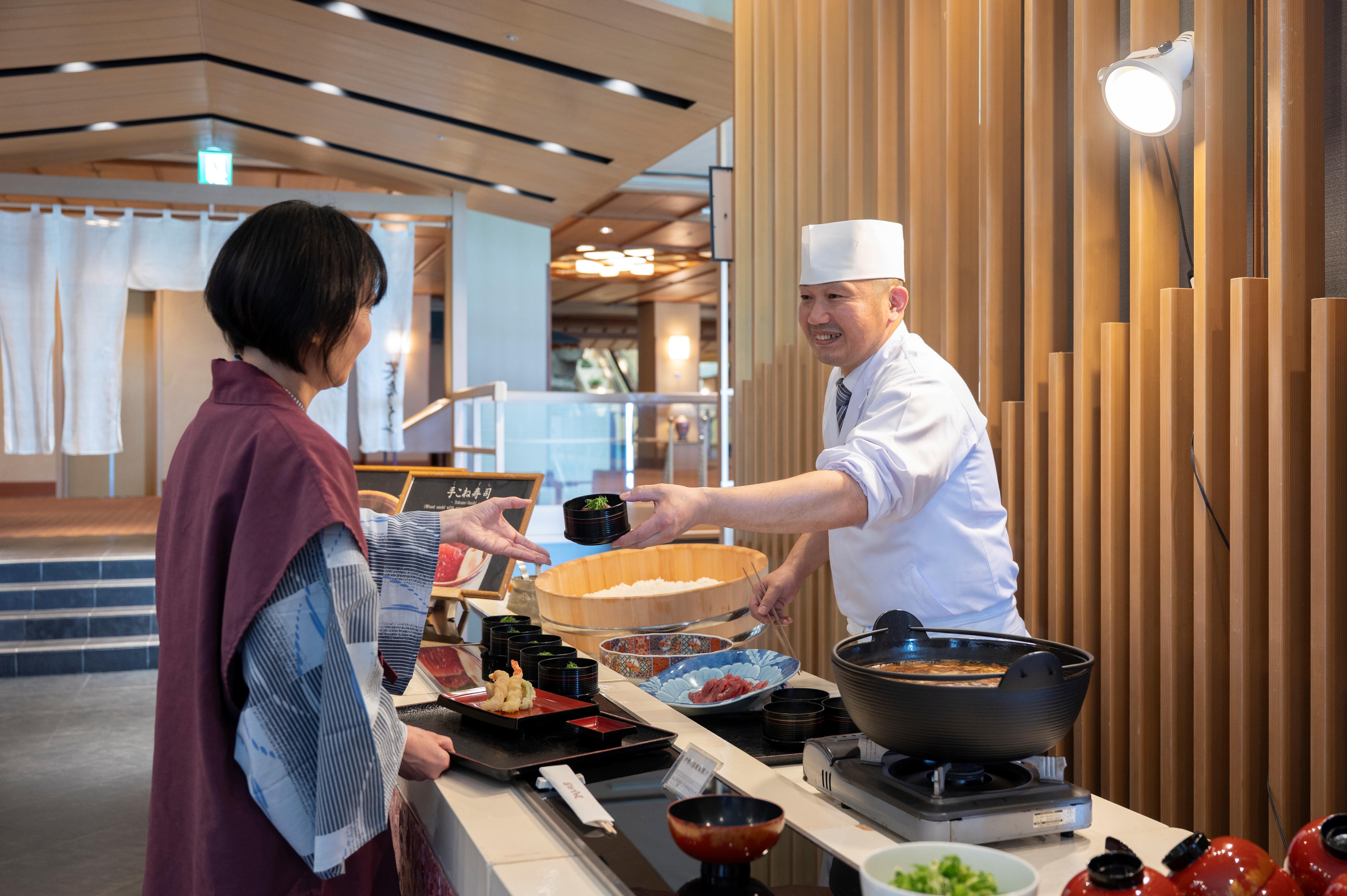 Image of "Hand-kneaded sushi" (only available with the venue meal plan)