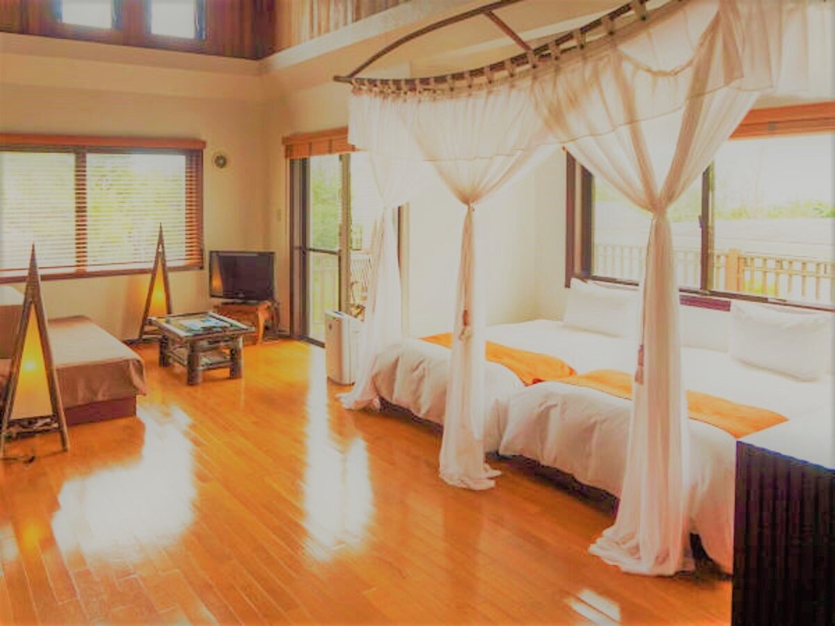 [Example of Ocean Villa] Two types: terrace or garden Ocean view room Capacity: 4 people 55㎡ + 35㎡