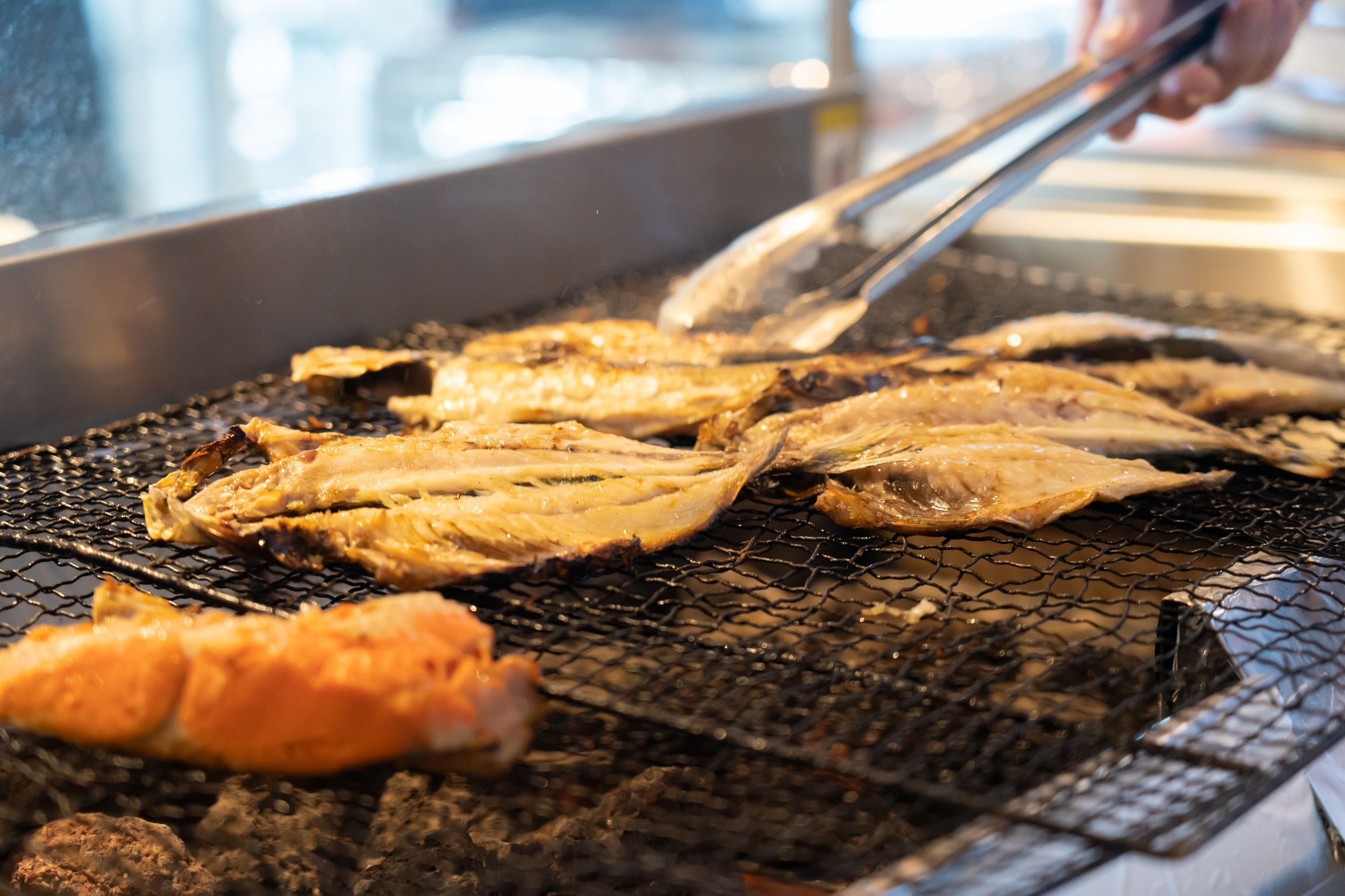 Robata grill dried fish image