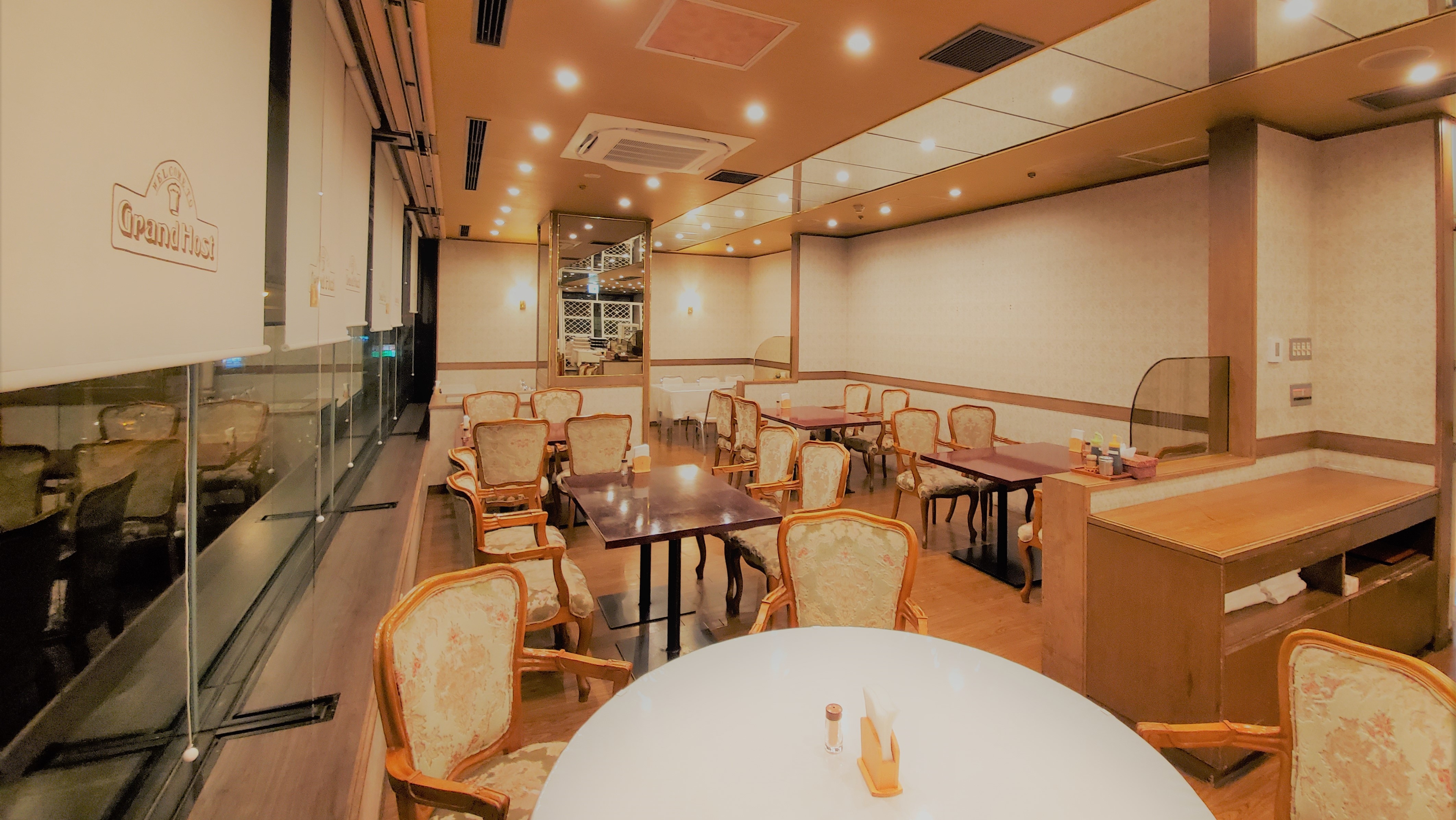 Grand Host Restaurant on the second floor of our sister hotel, APA Hotel Komatsu Grand